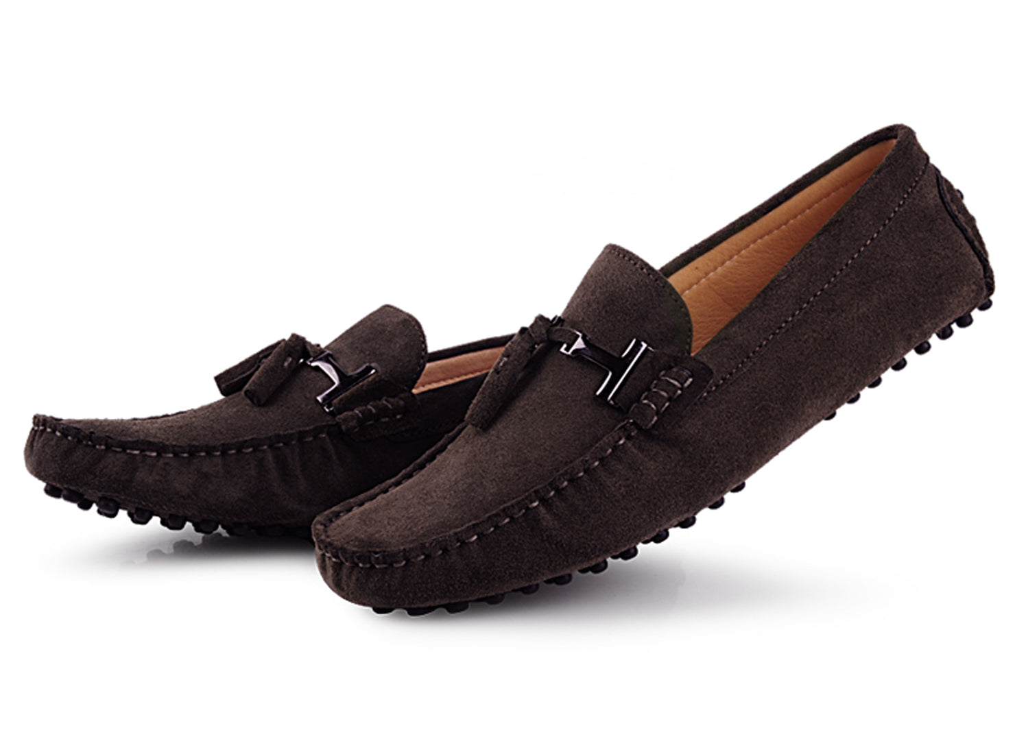 Mocasines de conducción con borlas para hombre