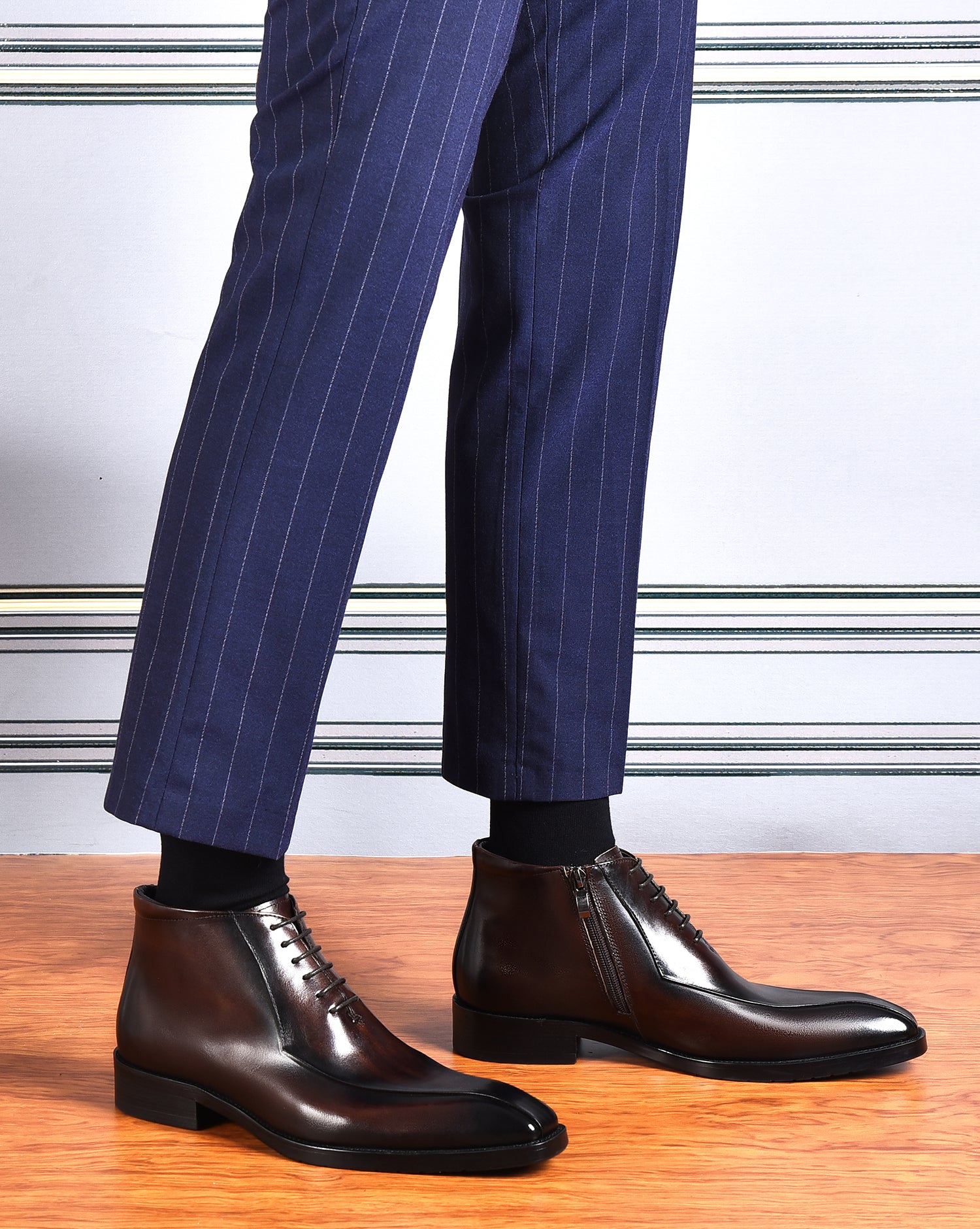 Men's Leather Fashion Formal Dress Boots