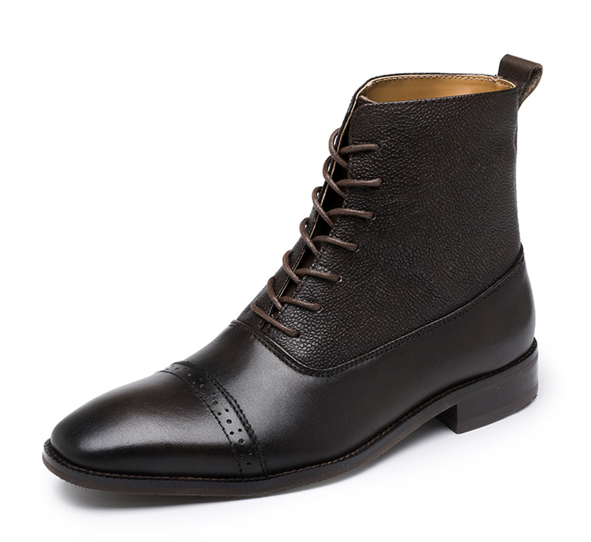 Botas de vestir Brogue para hombre por encima del tobillo