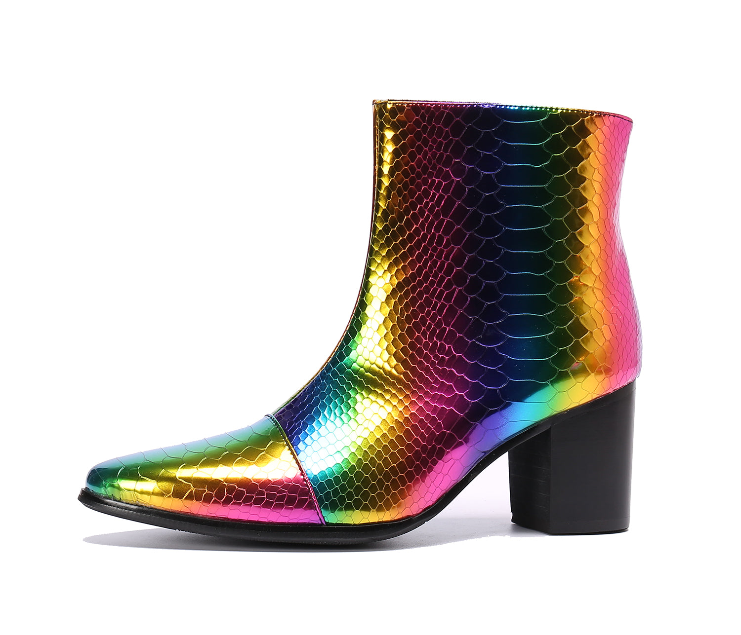 Men's Pointed Toe Leather Western Boots