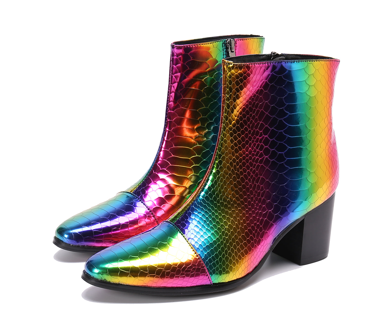 Men's Pointed Toe Leather Western Boots