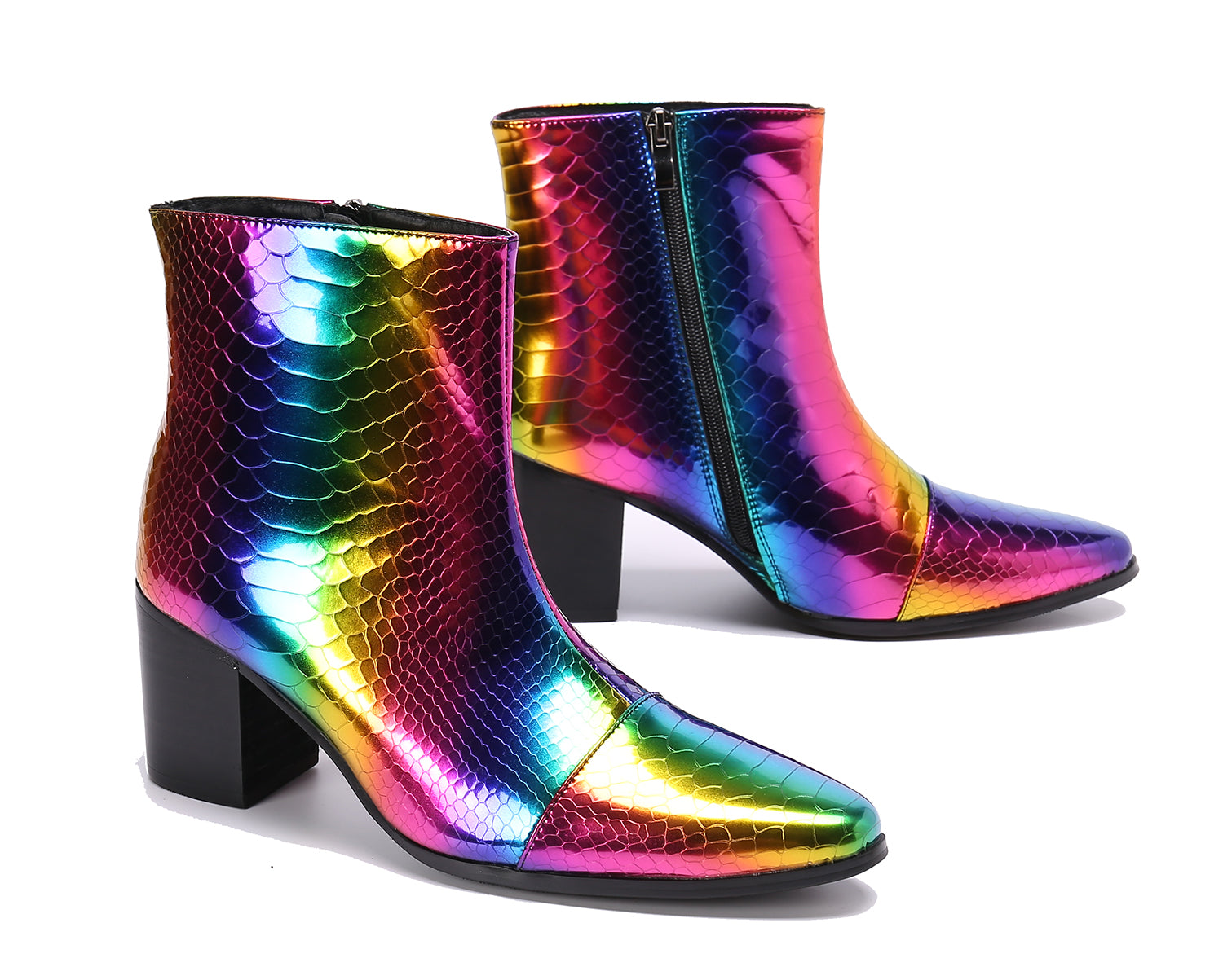 Men's Pointed Toe Leather Western Boots