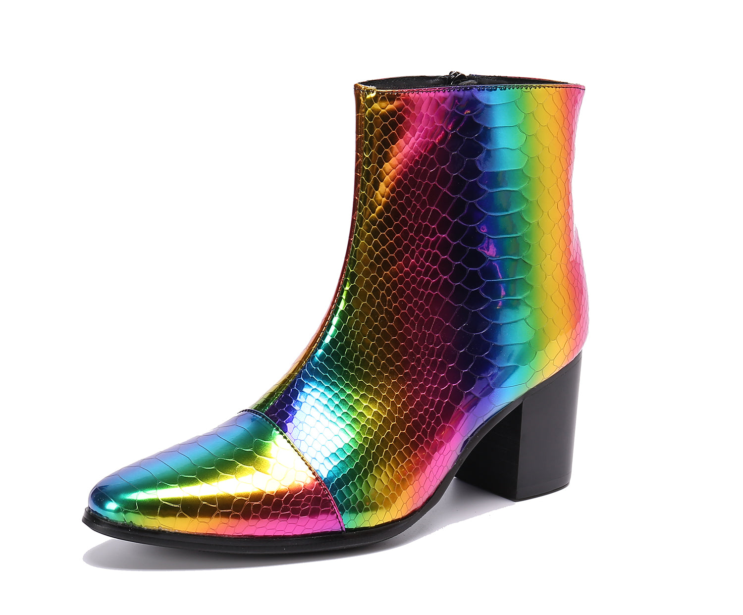 Men's Pointed Toe Leather Western Boots