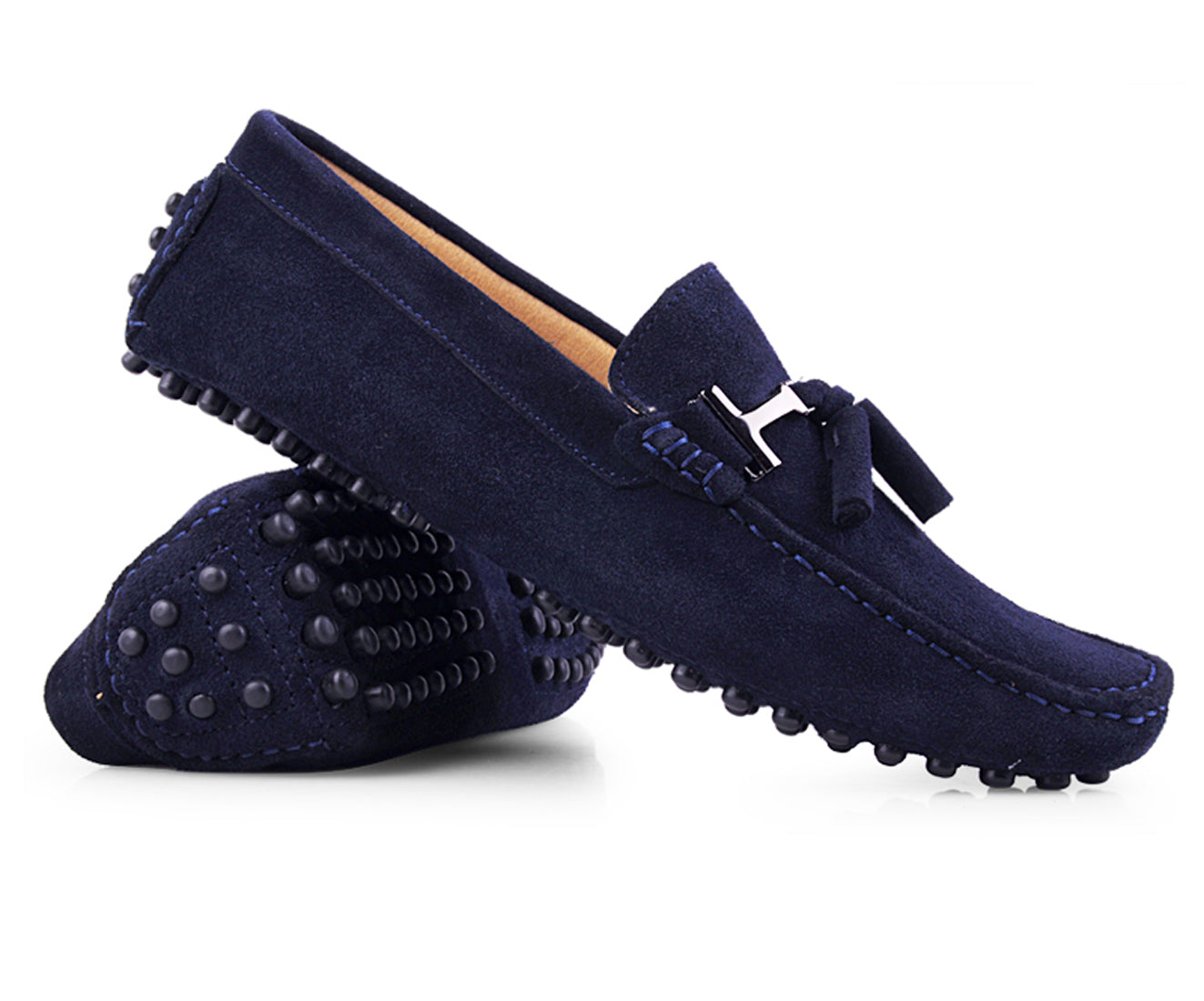 Mocasines de conducción con borlas para hombre
