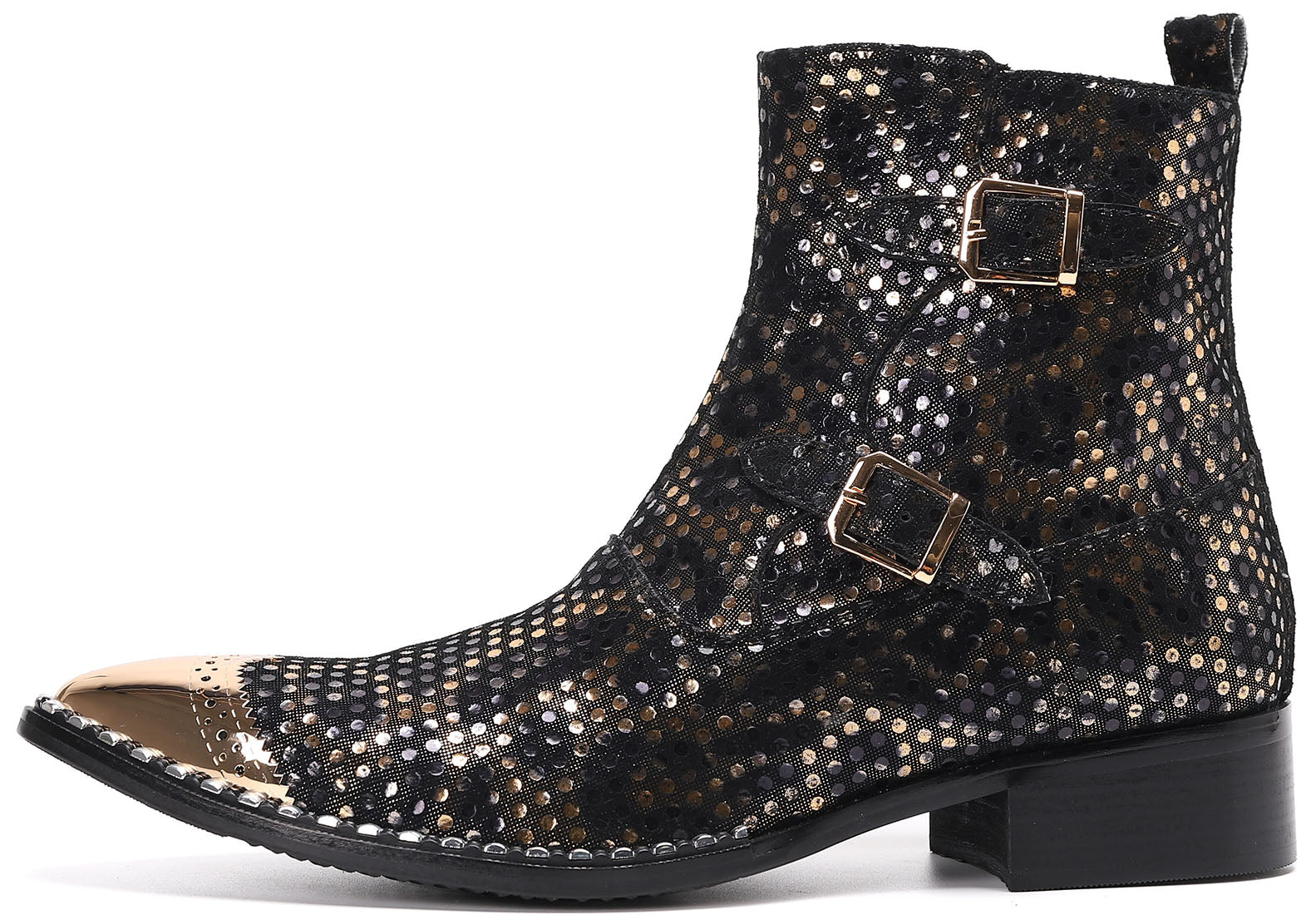 Men's Western Boots Metal Tip High Top