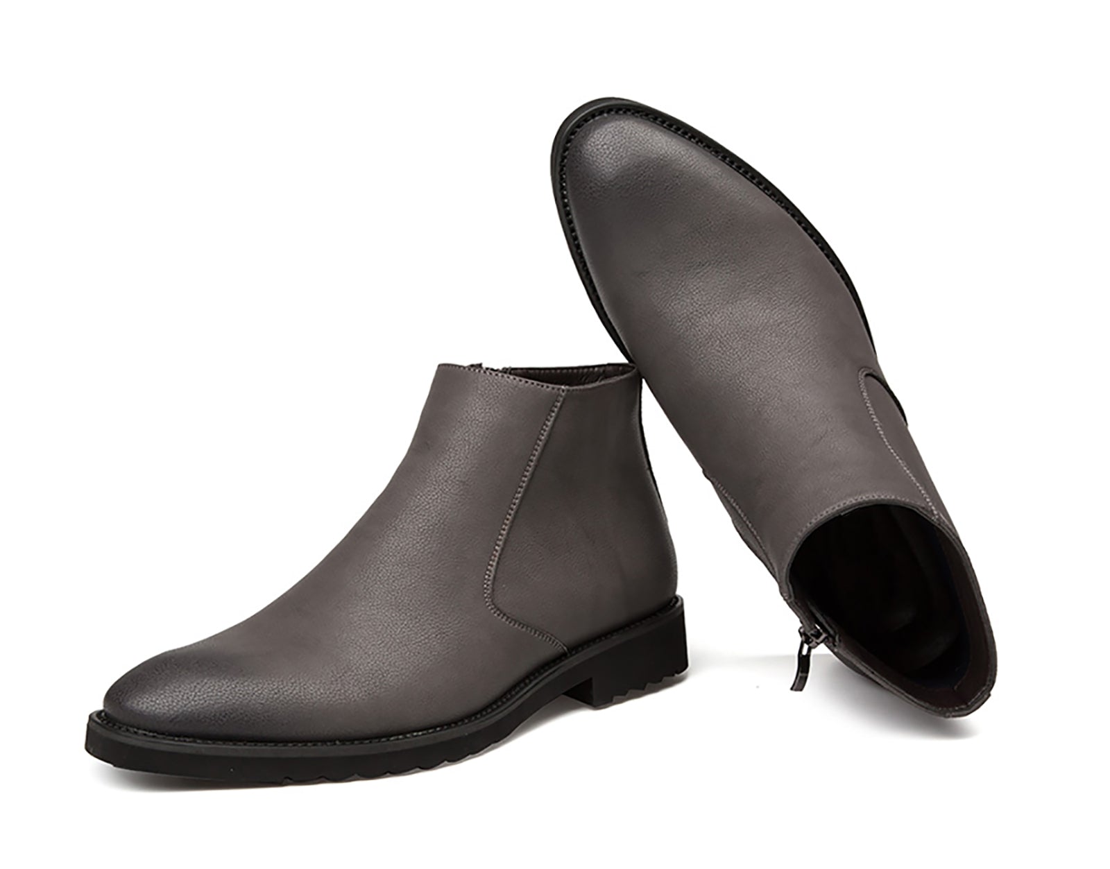 Men's  Chelsea Boots Leather Zipper