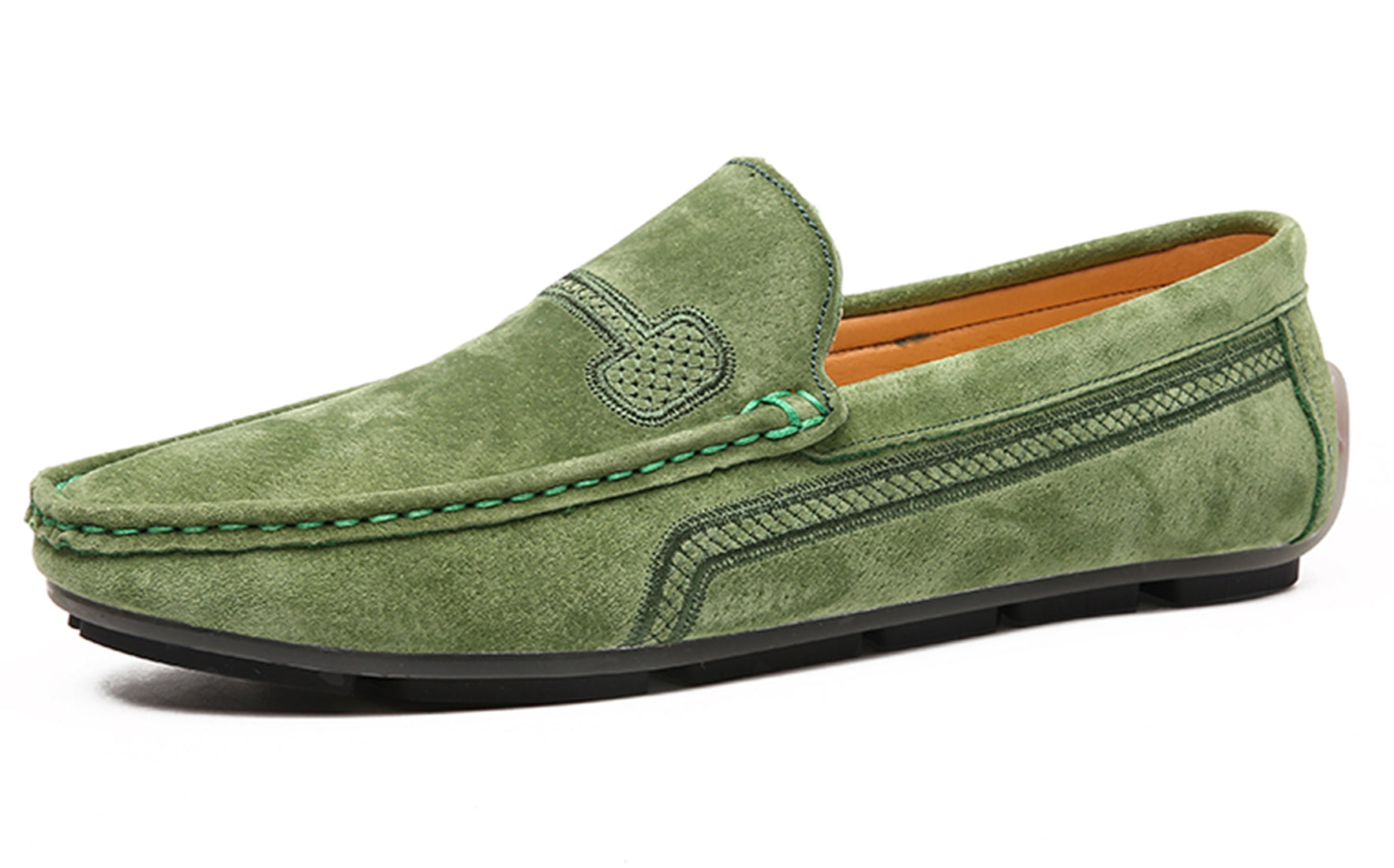 Mocasines de conducción con costuras para hombre