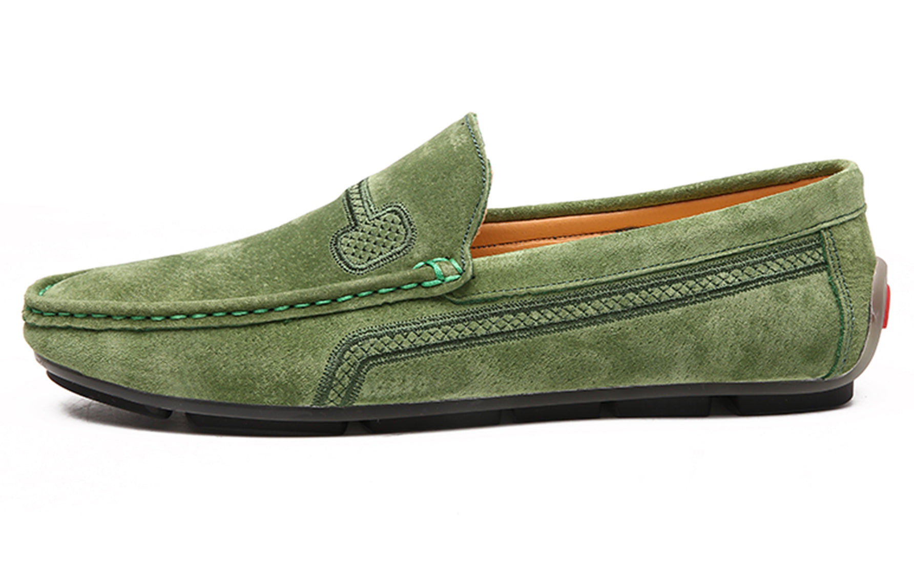 Mocasines de conducción con costuras para hombre
