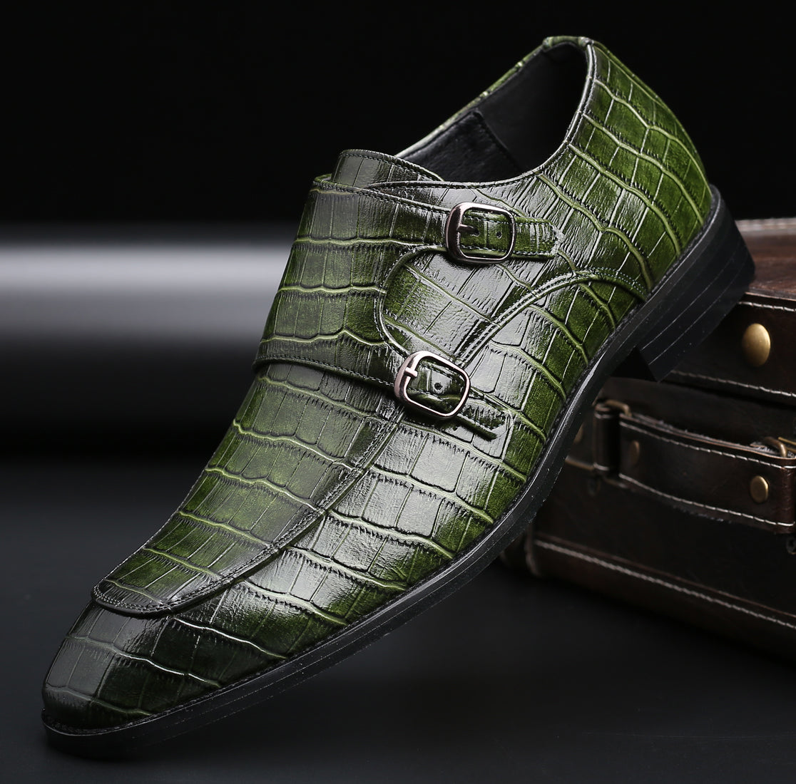 Men's Double Monk Strap Loafers