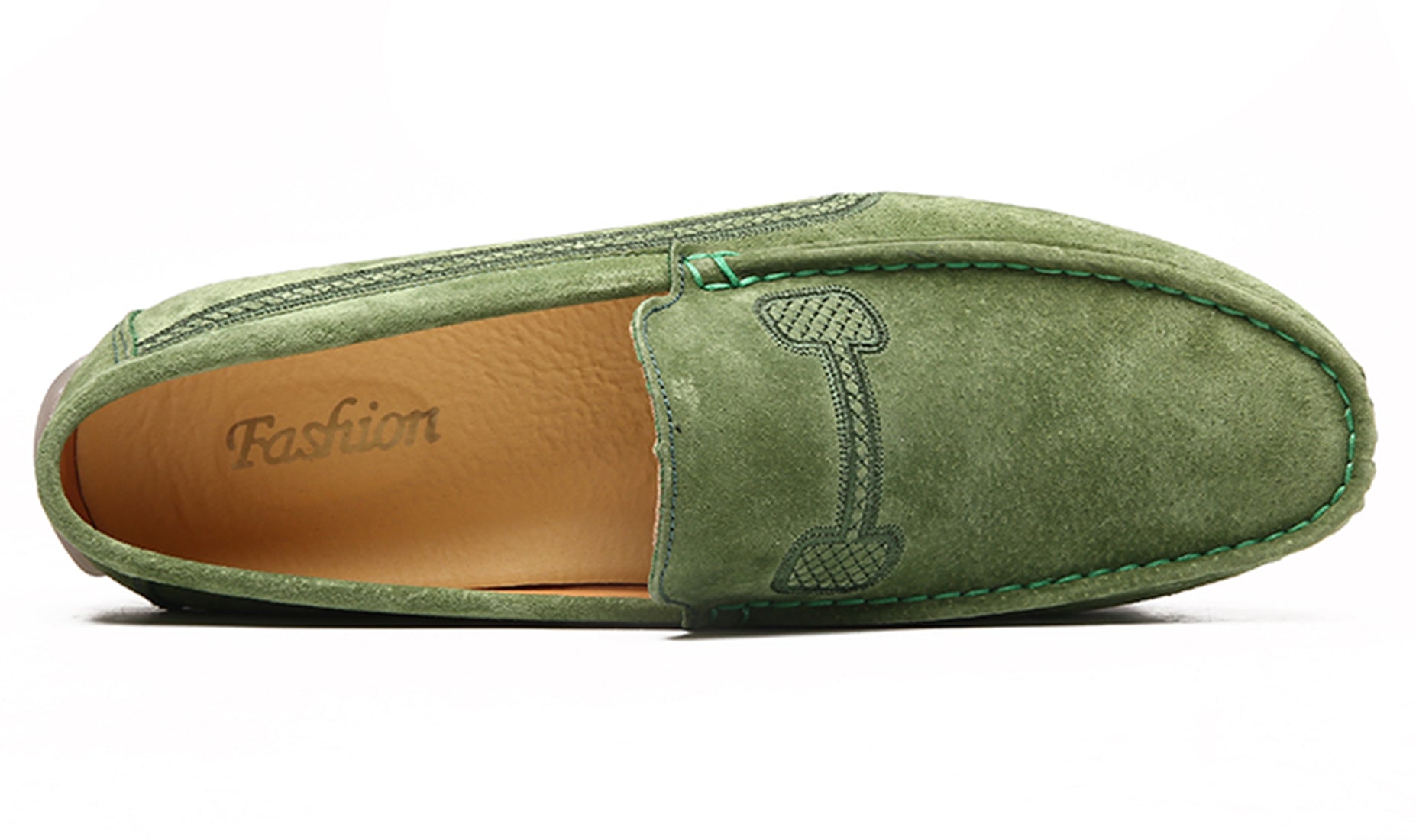 Mocasines de conducción con costuras para hombre