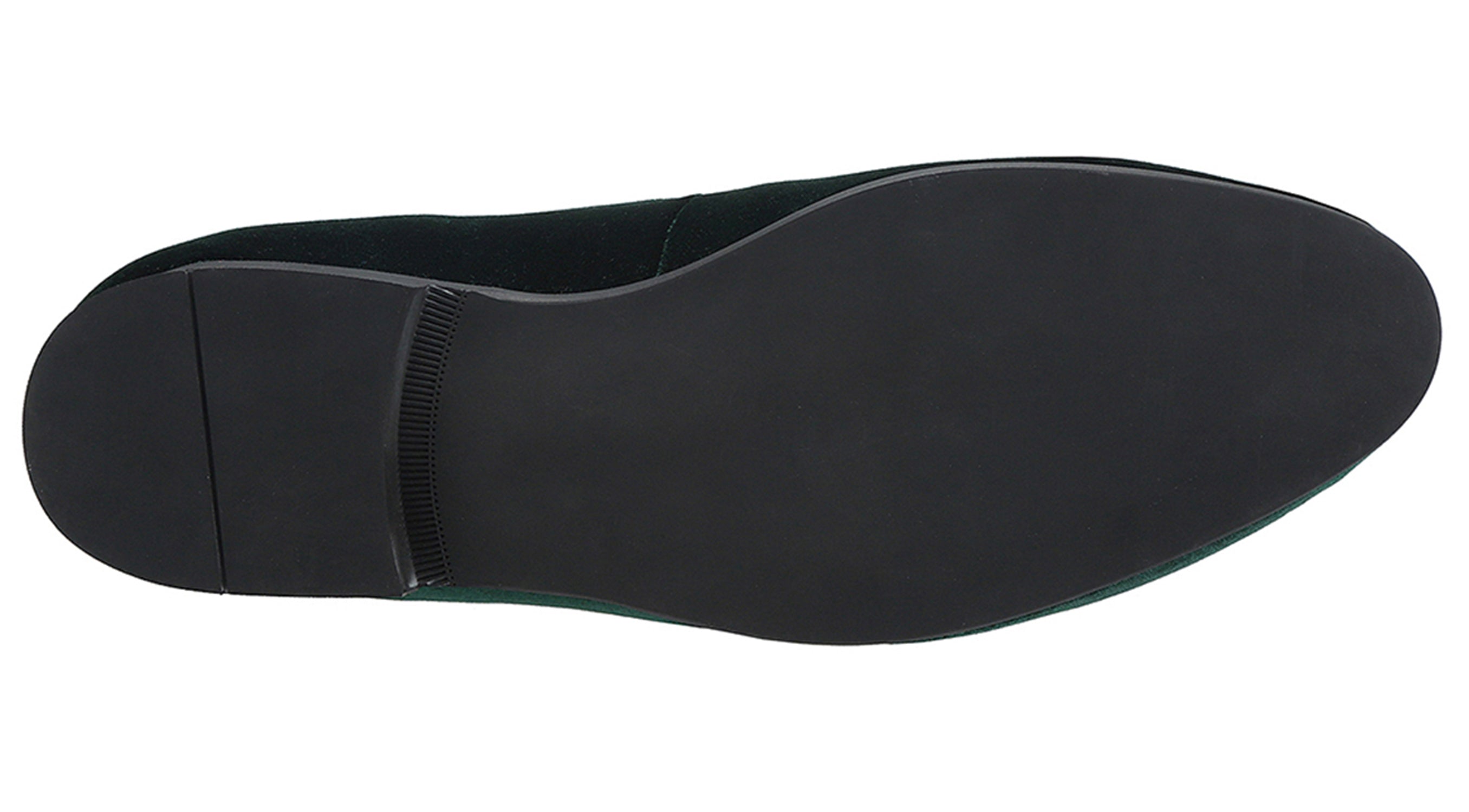 Men's Velvet Loafers Casual Gold Embroidery