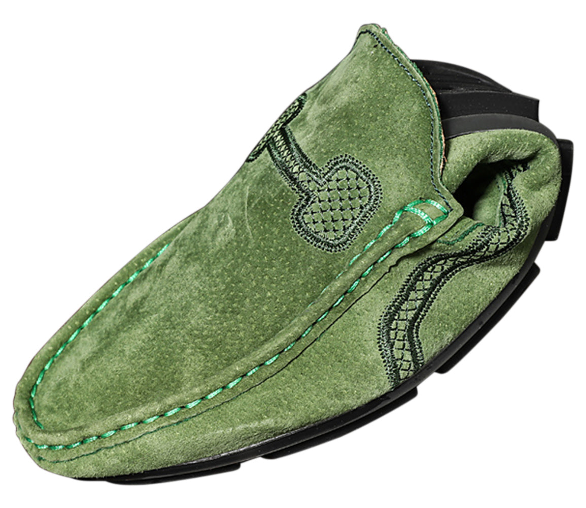 Mocasines de conducción con costuras para hombre
