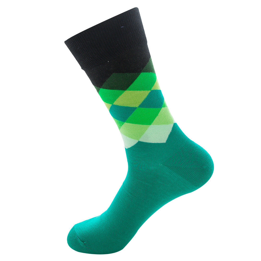 Juego de 1 par de calcetines Argyle de colores