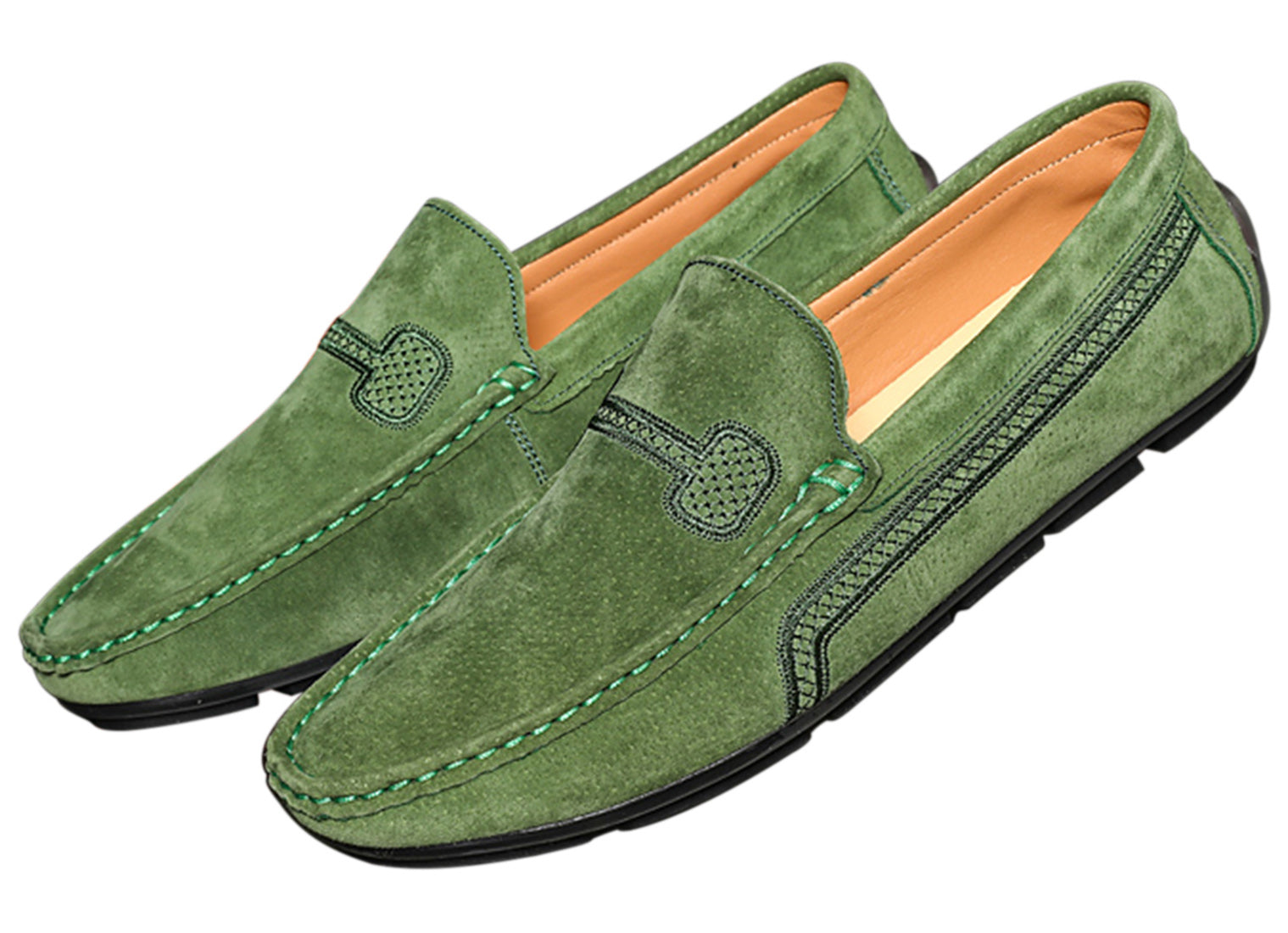 Mocasines de conducción con costuras para hombre