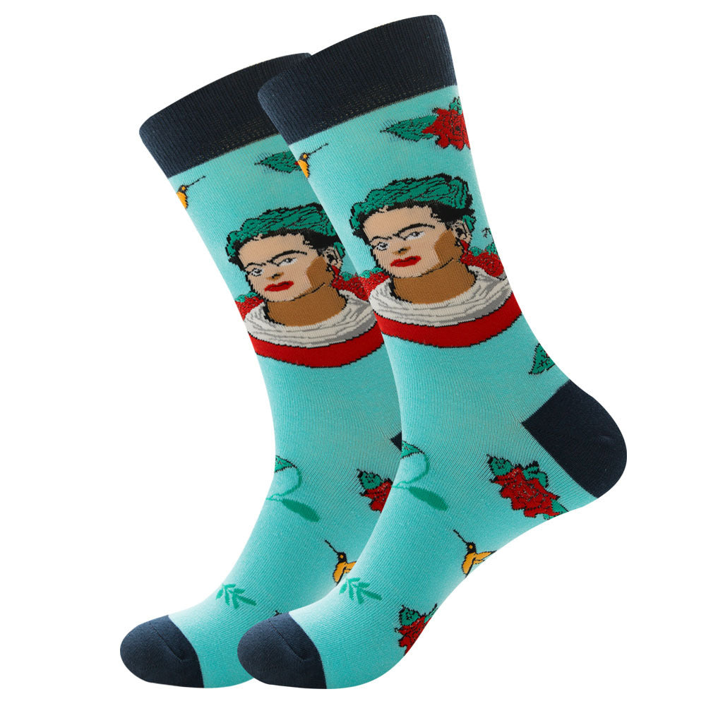 Juego de 1 par de calcetines de algodón divertidos
