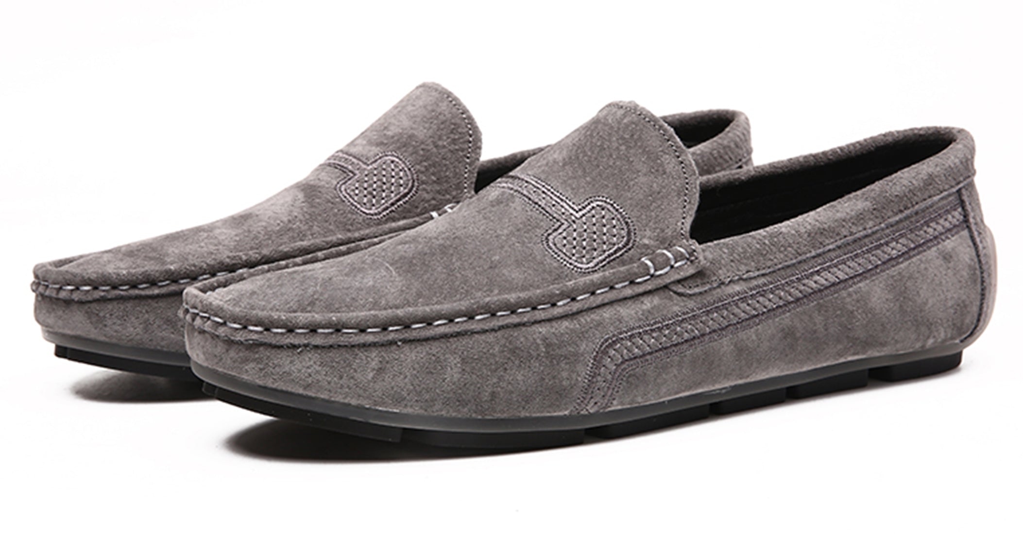 Mocasines de conducción con costuras para hombre