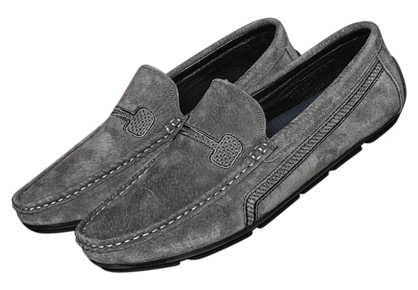 Mocasines de conducción con costuras para hombre