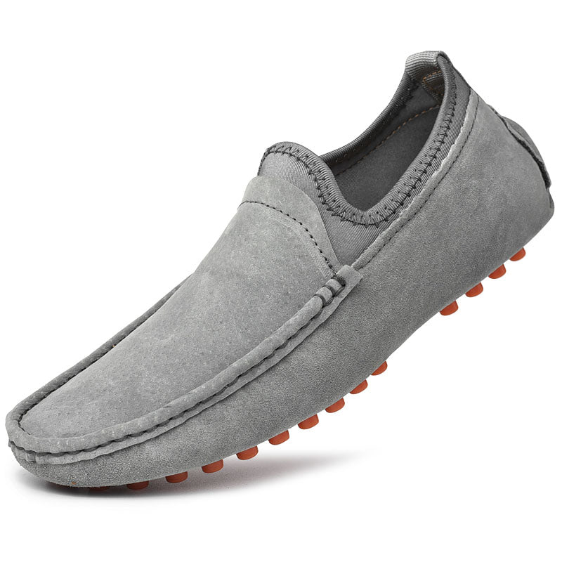 Men's Nubuck Driving Moccasins Elastic