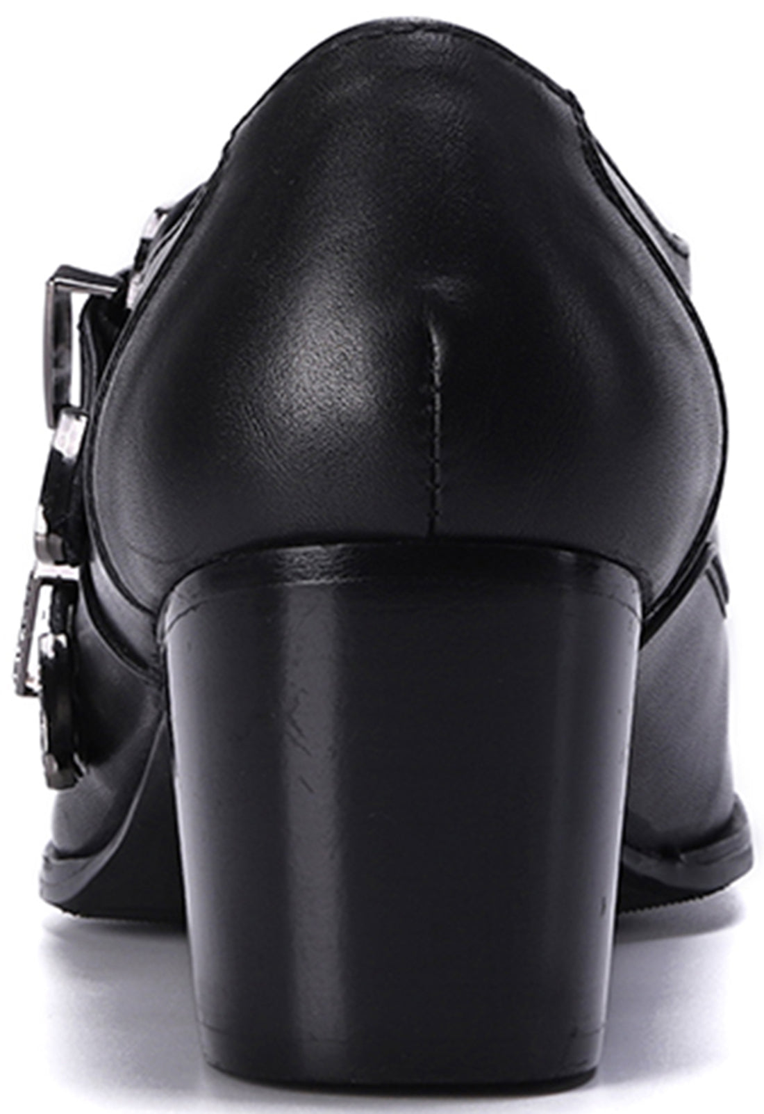 Men's Buckle Black Opera Pumps