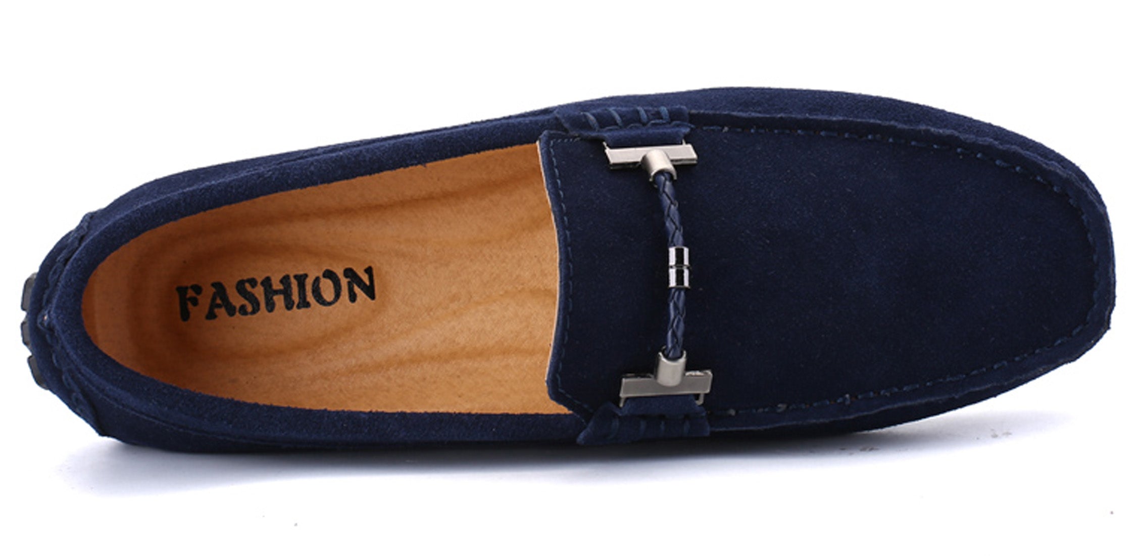 Mocasines de conducción con herrajes para cinturón para hombre