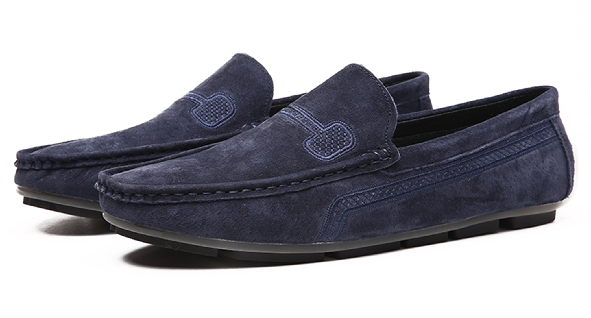 Mocasines de conducción con costuras para hombre