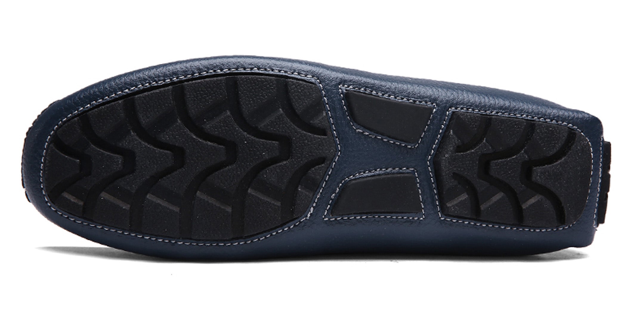 Mocasines de conducción lisos cosidos para hombre