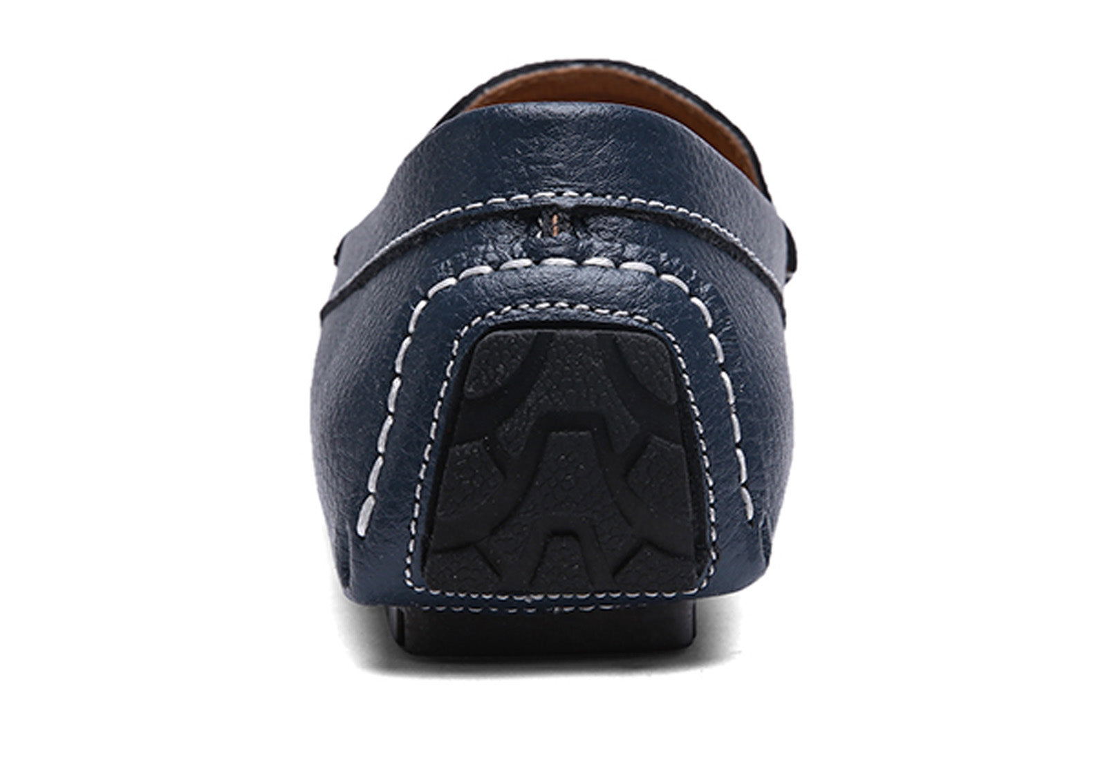 Mocasines de conducción lisos cosidos para hombre