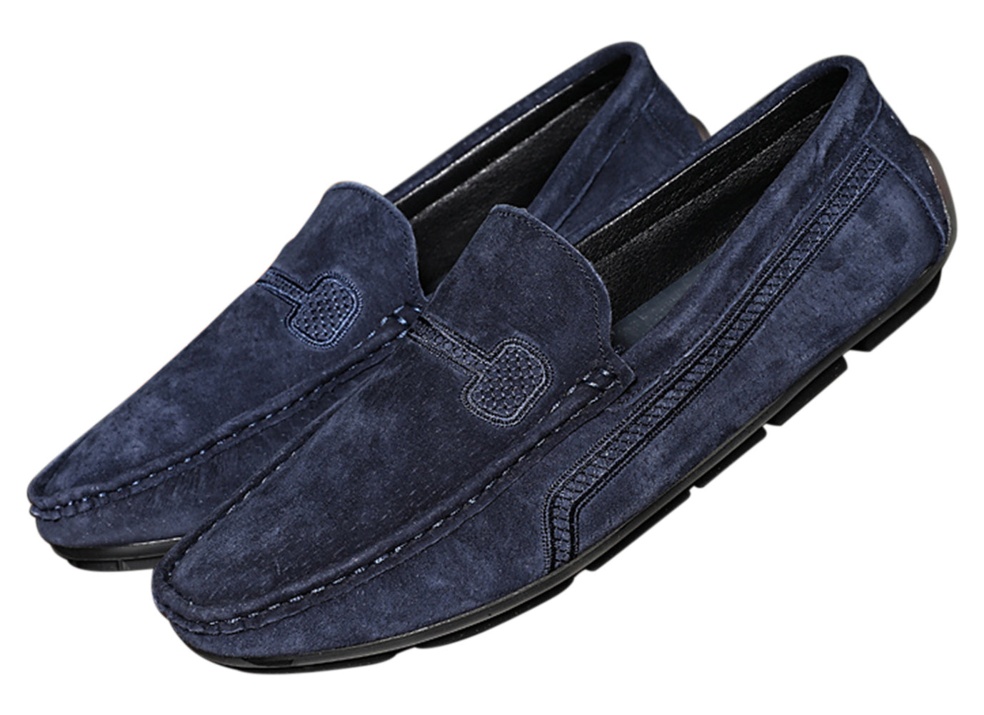 Mocasines de conducción con costuras para hombre