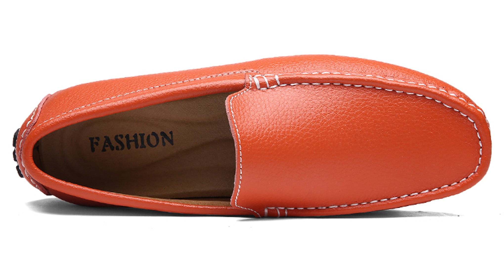 Mocasines de conducción lisos cosidos para hombre