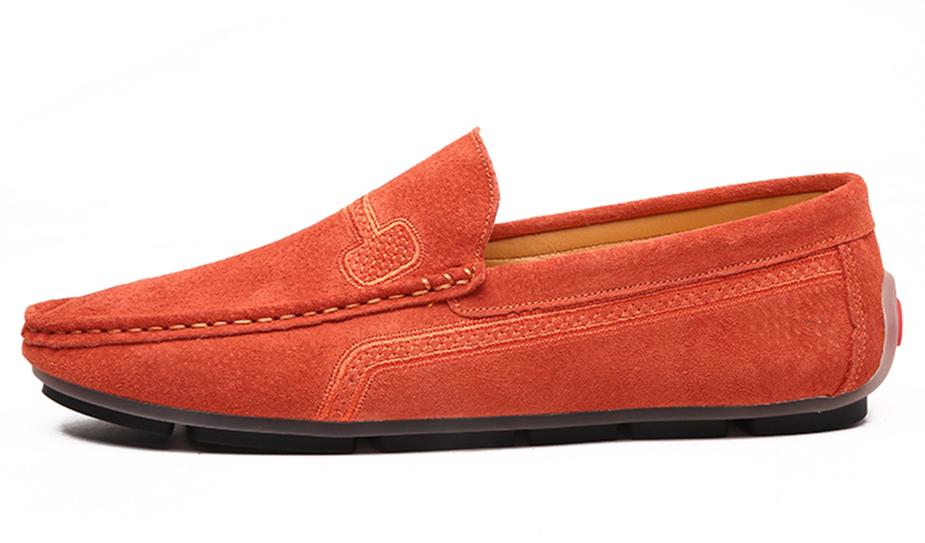 Mocasines de conducción con costuras para hombre