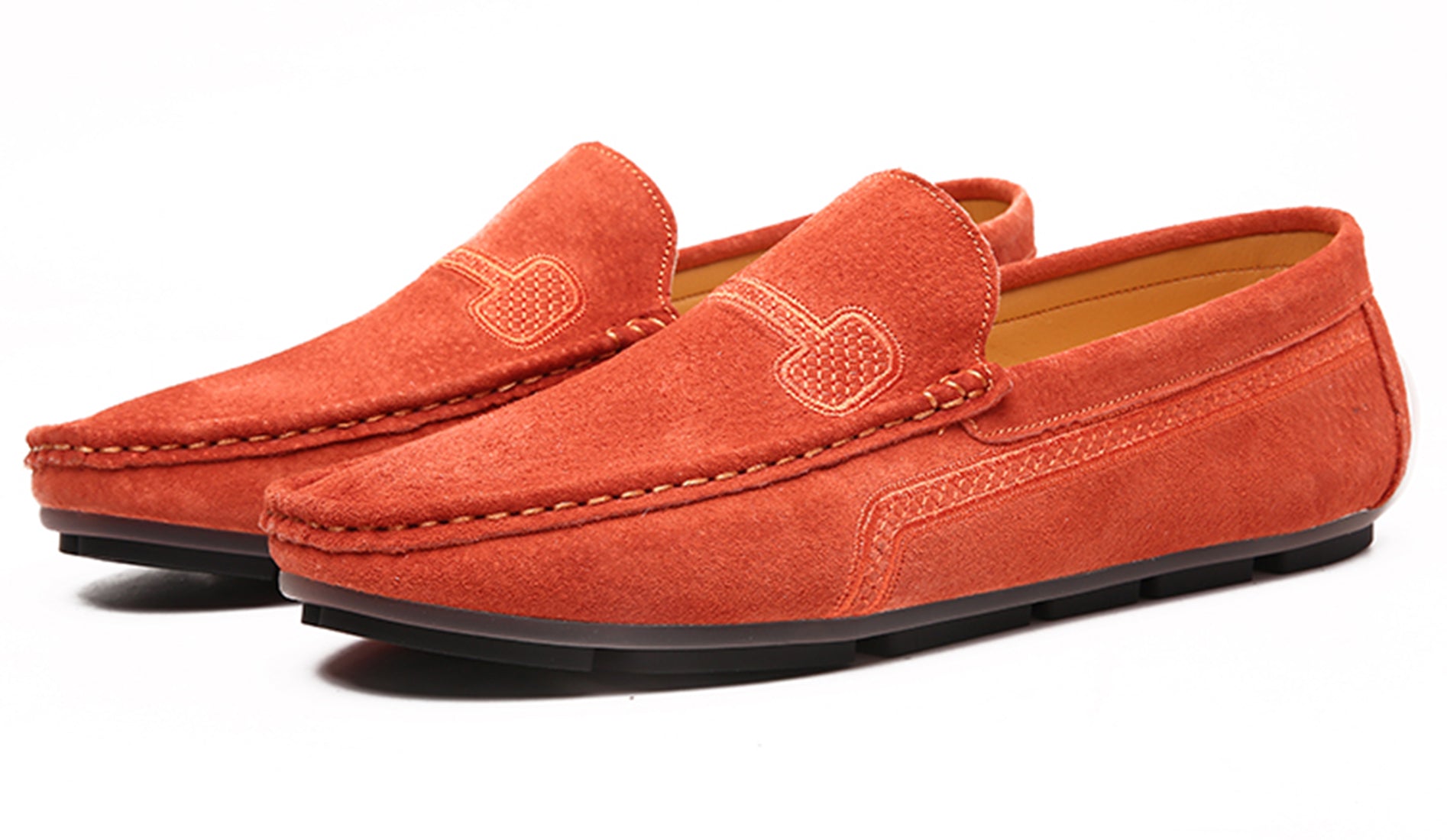 Mocasines de conducción con costuras para hombre