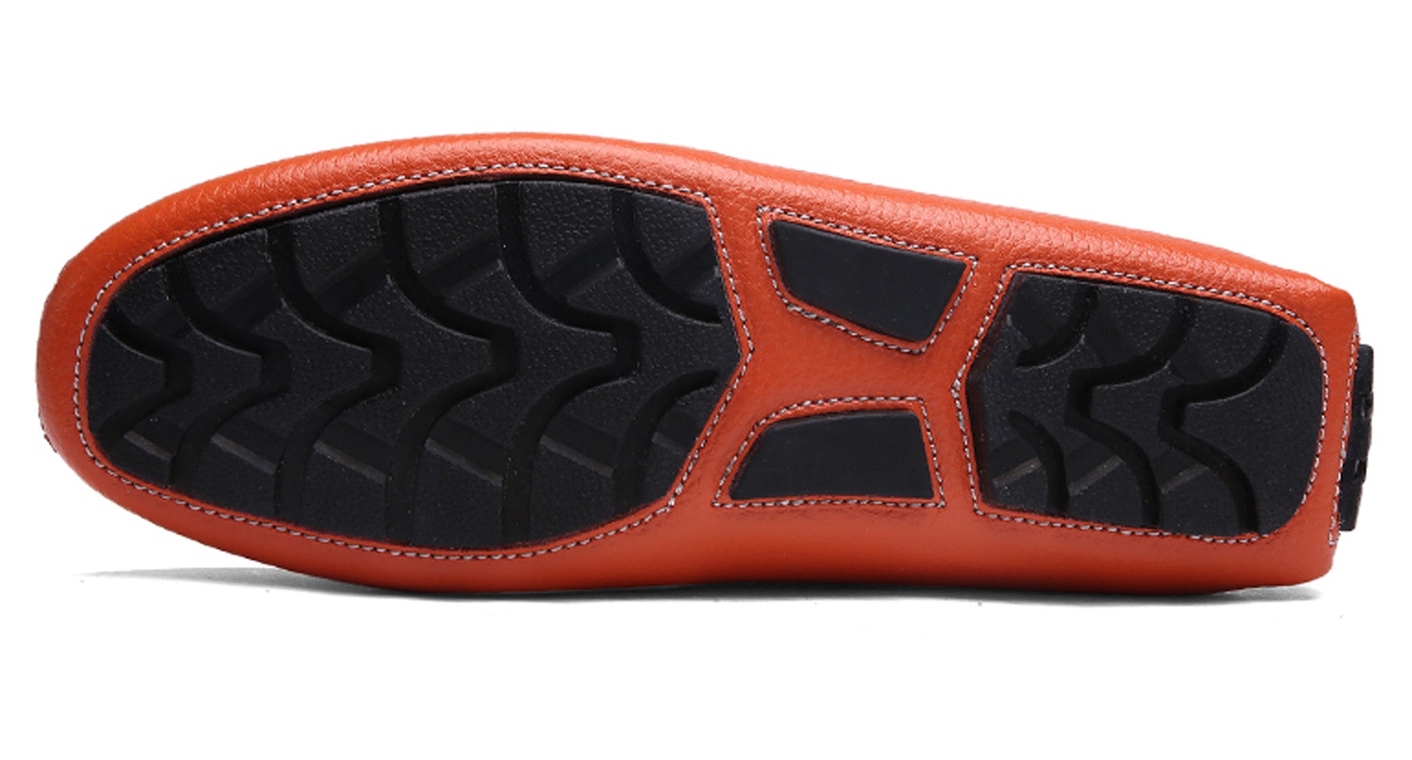 Mocasines de conducción lisos cosidos para hombre