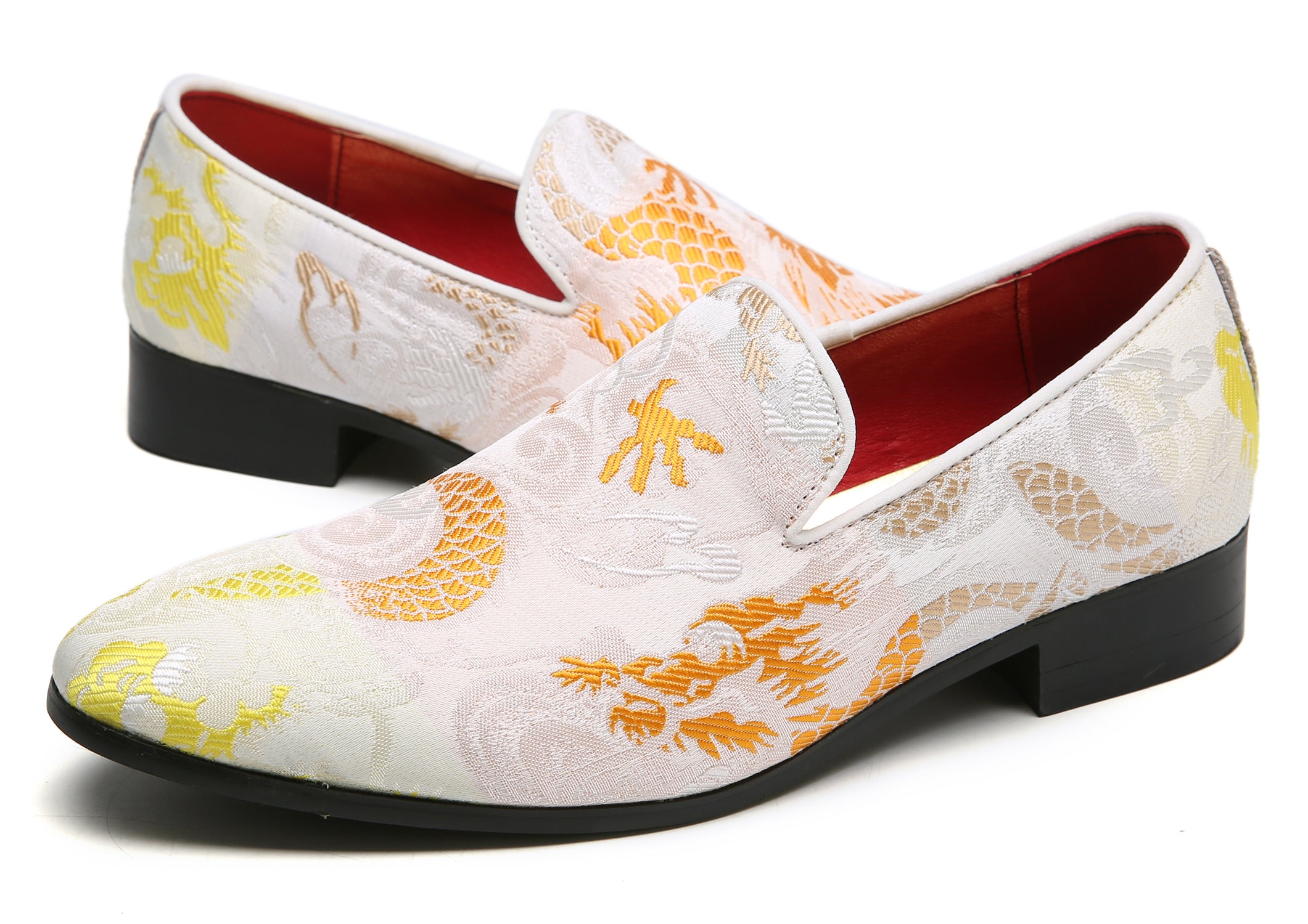 Men's Casual Embroidery Smoking Loafers