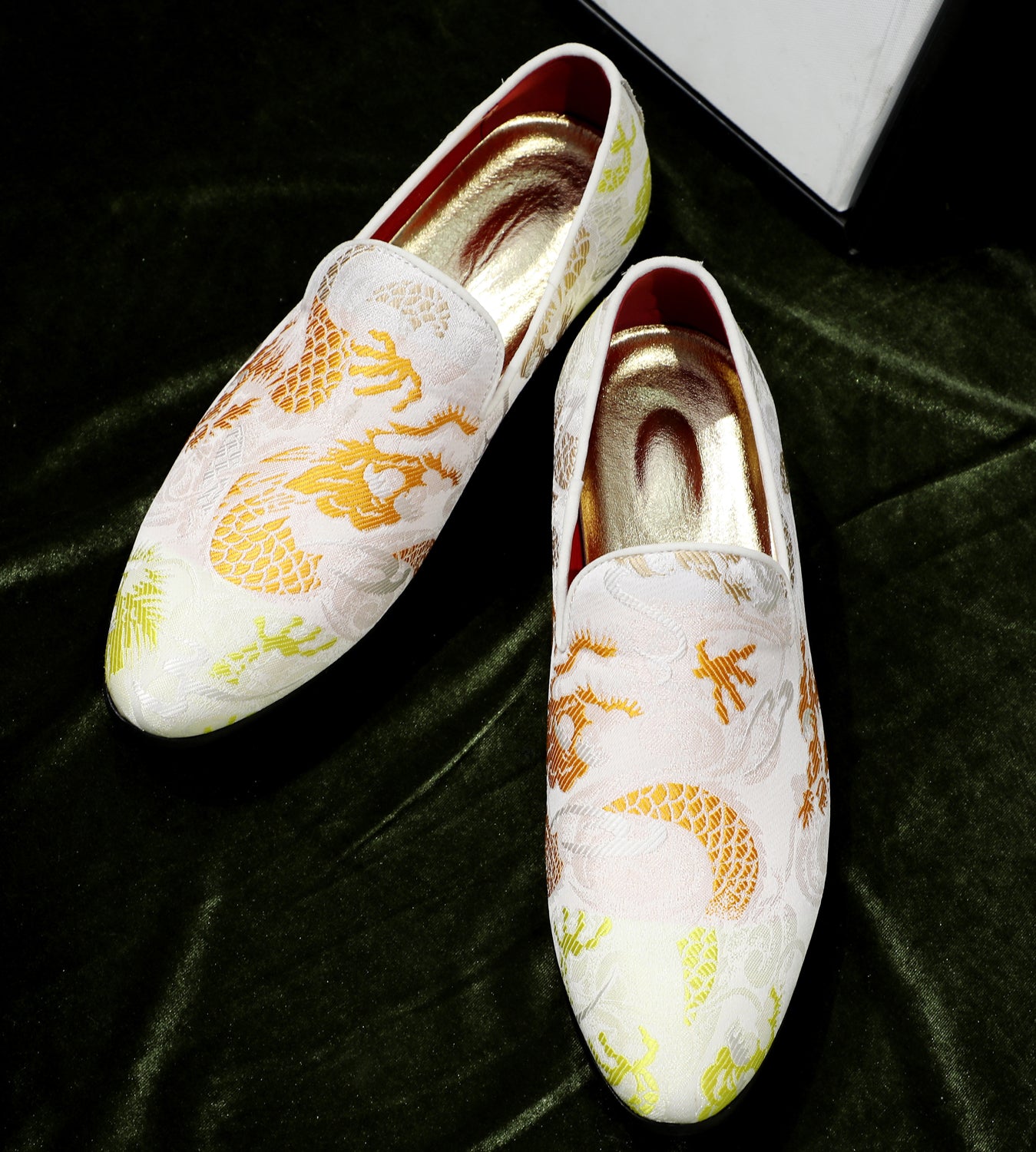 Men's Casual Embroidery Smoking Loafers