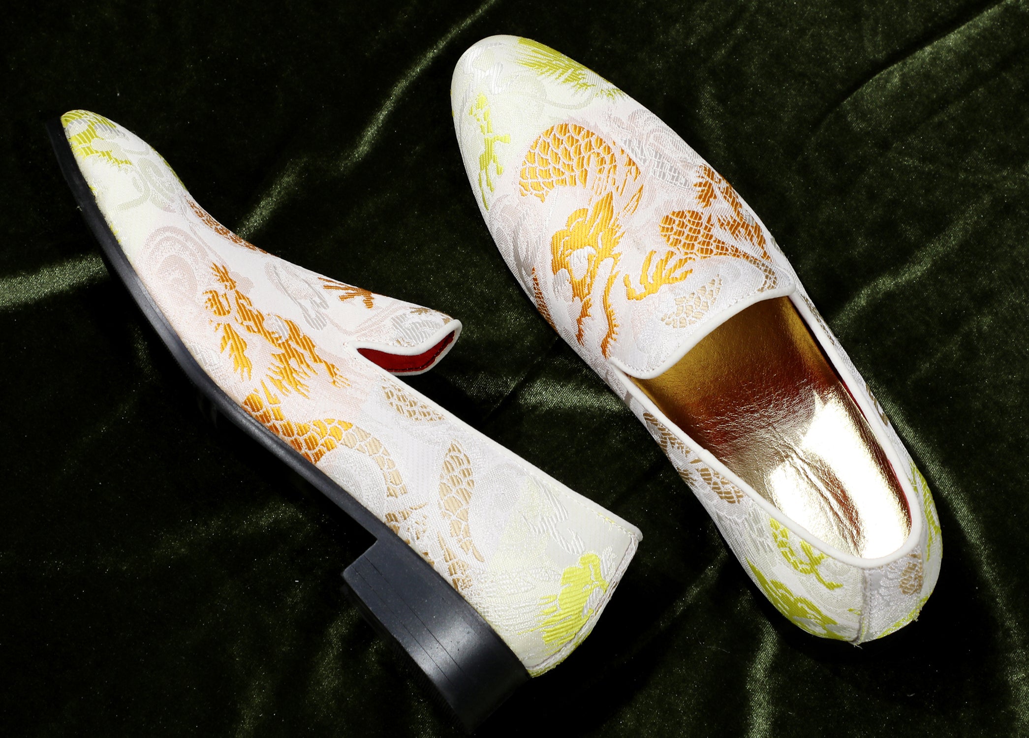 Men's Casual Embroidery Smoking Loafers