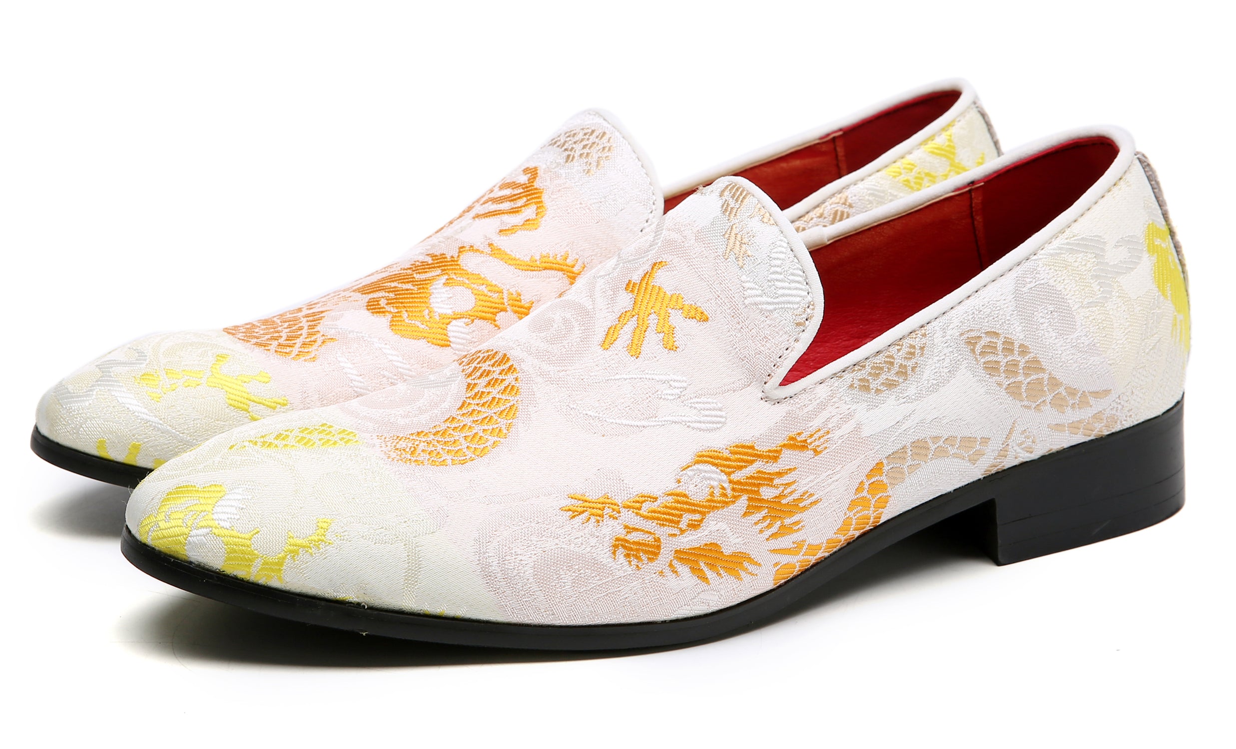 Men's Casual Embroidery Smoking Loafers
