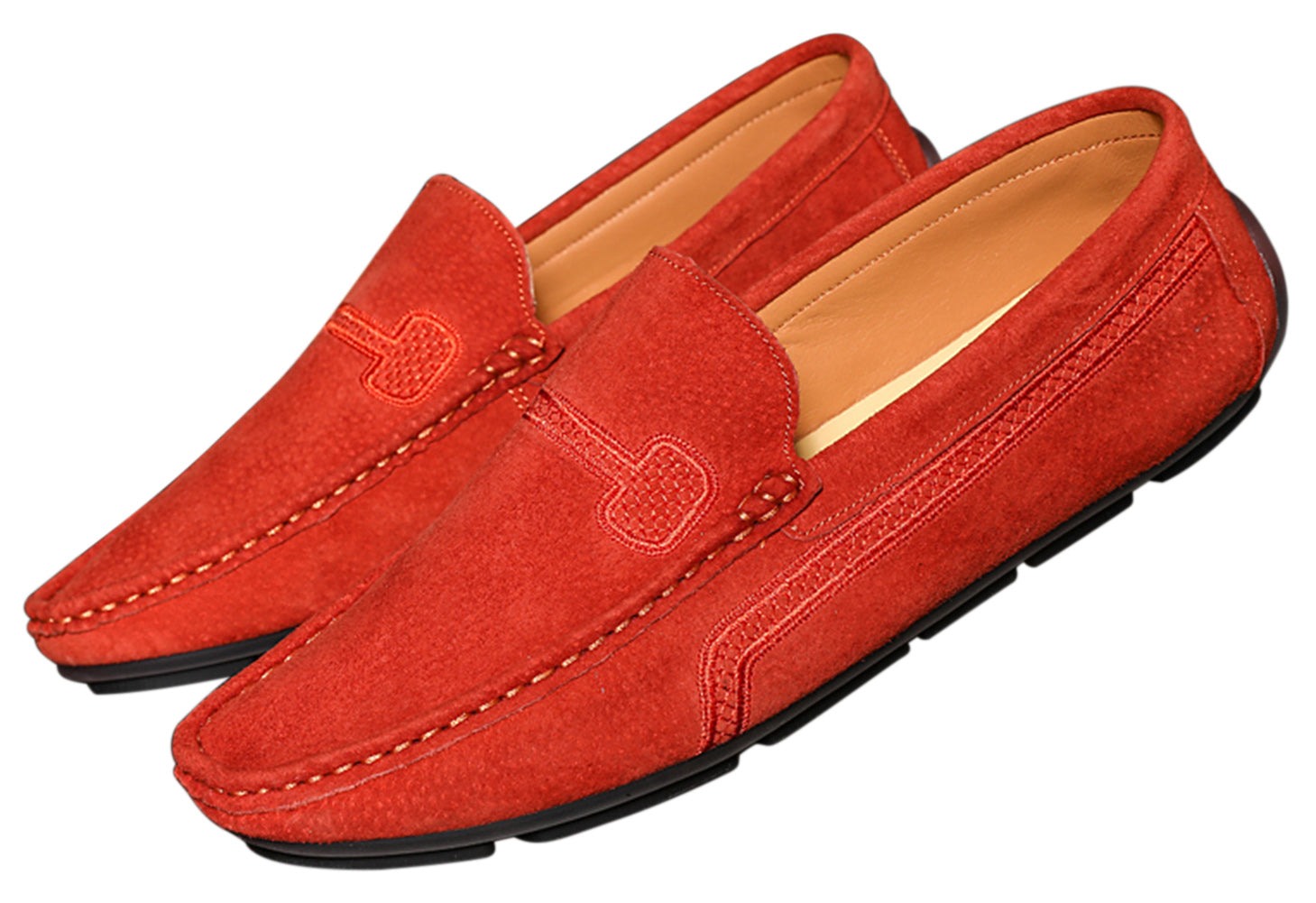 Mocasines de conducción con costuras para hombre