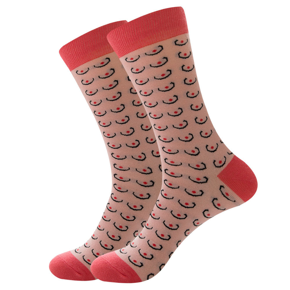 Juego de 1 par de calcetines de algodón divertidos