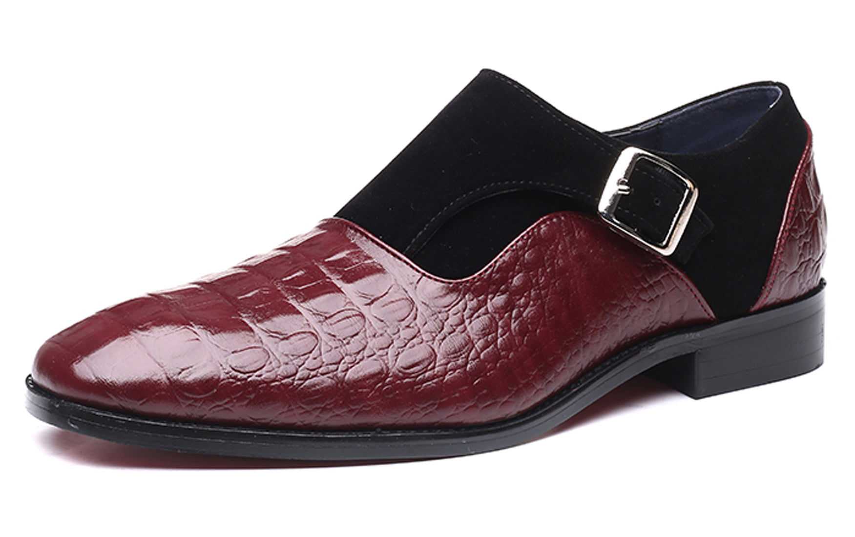 Mocasines para fumar de ante de cocodrilo para hombre