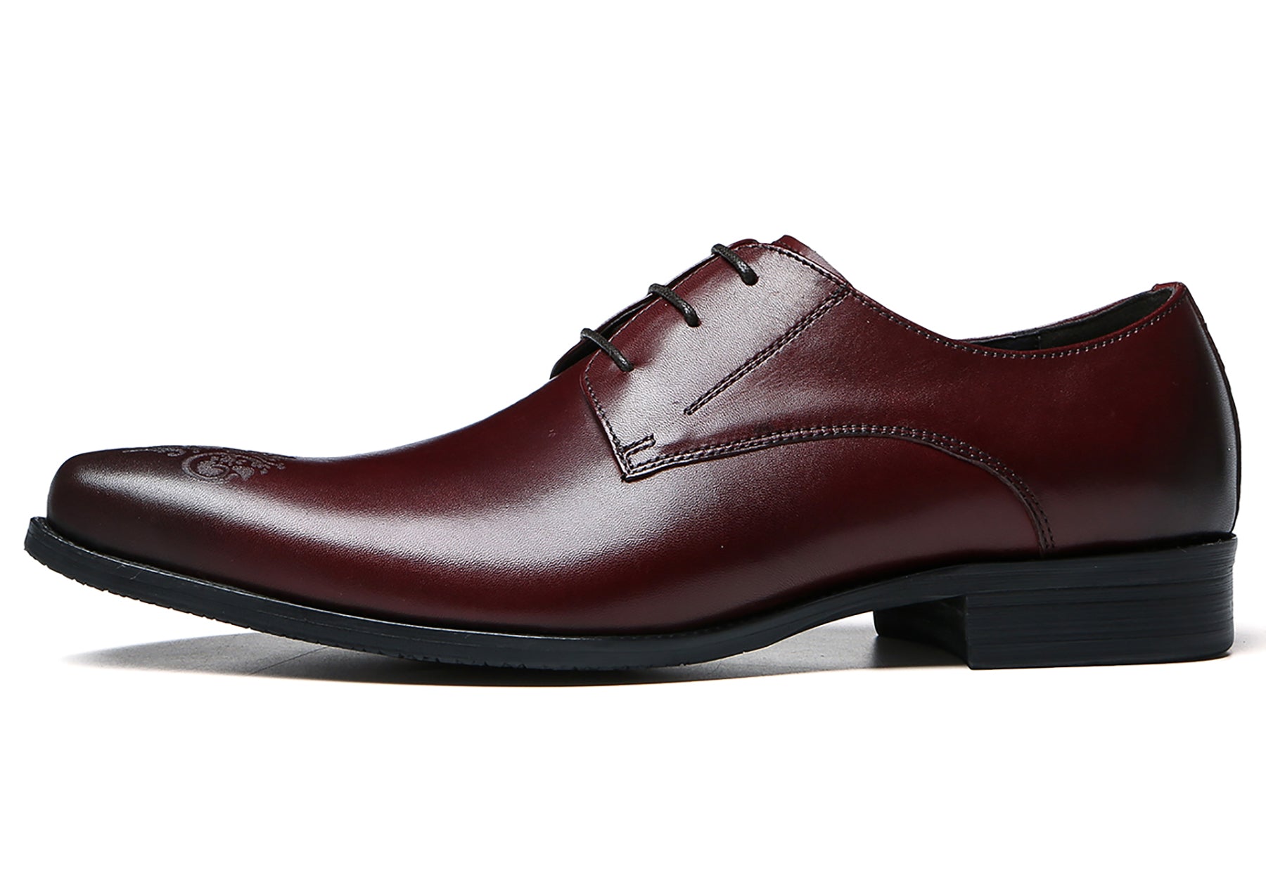 Derby de cuero cómodo Brogues para hombre 