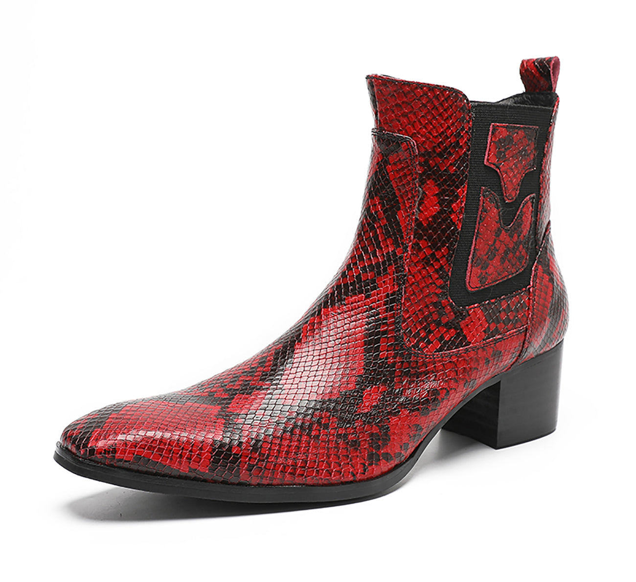 Men's Western Boots Cap Toe Zipper