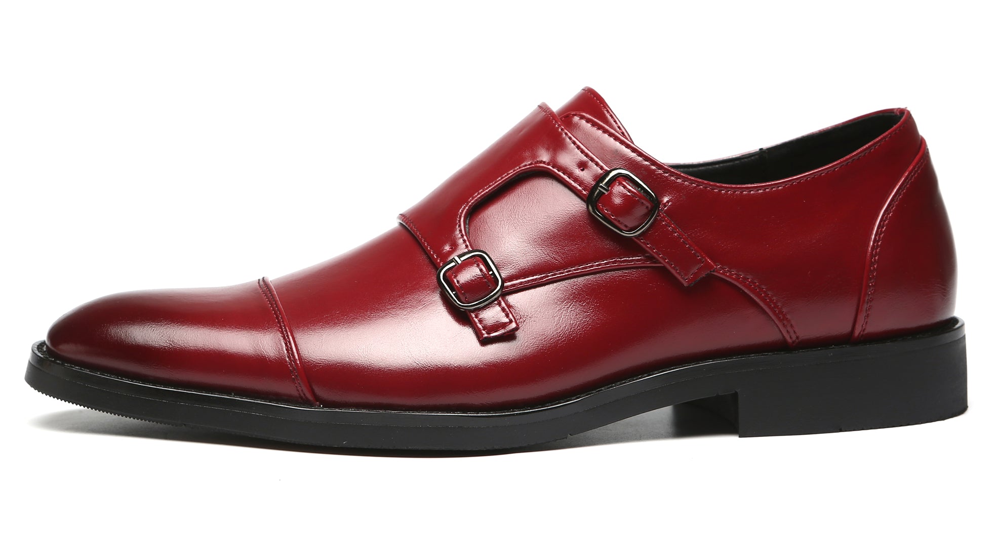 Mocasines con puntera y tira tipo monje para hombre