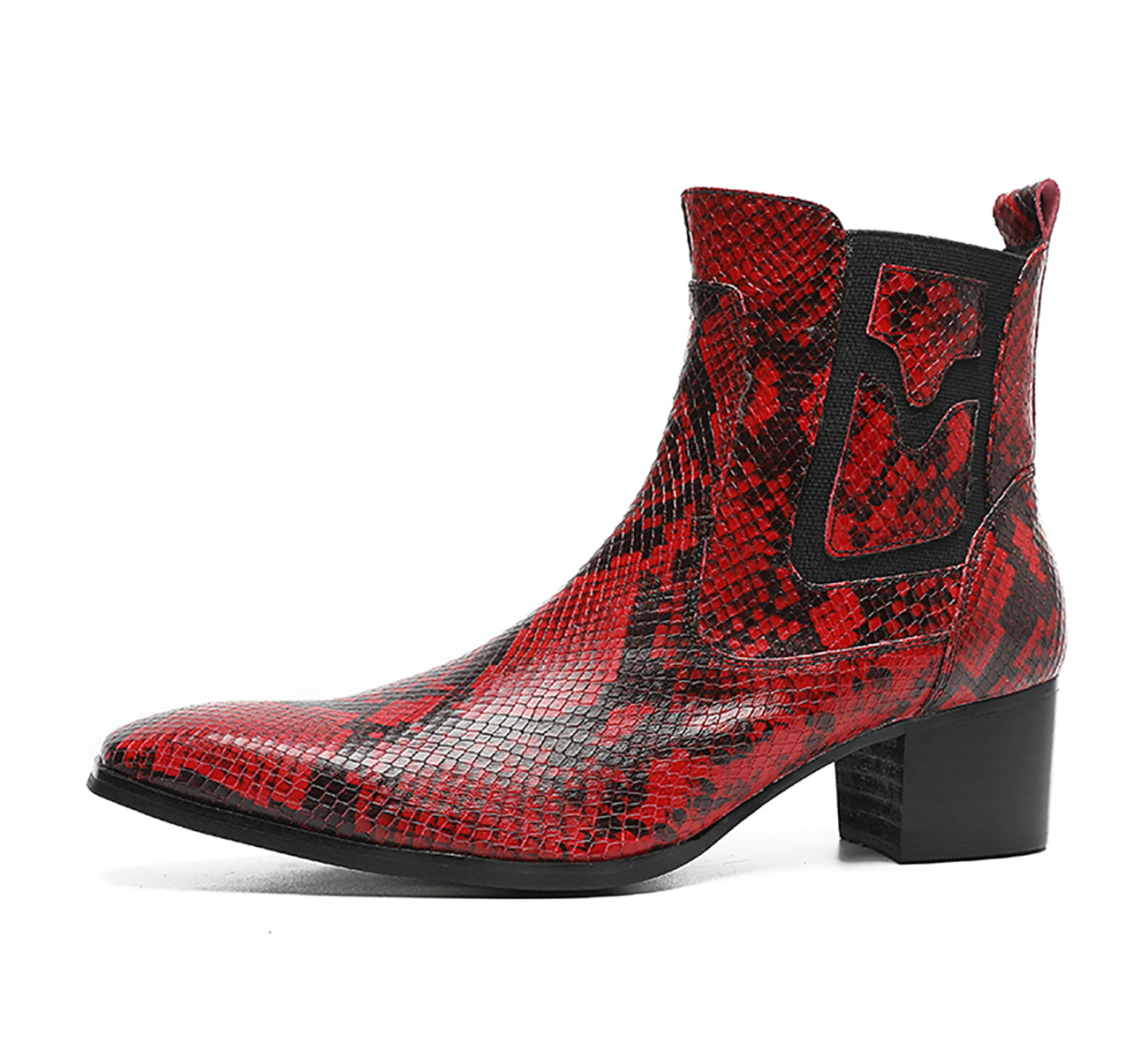 Men's Western Boots Cap Toe Zipper