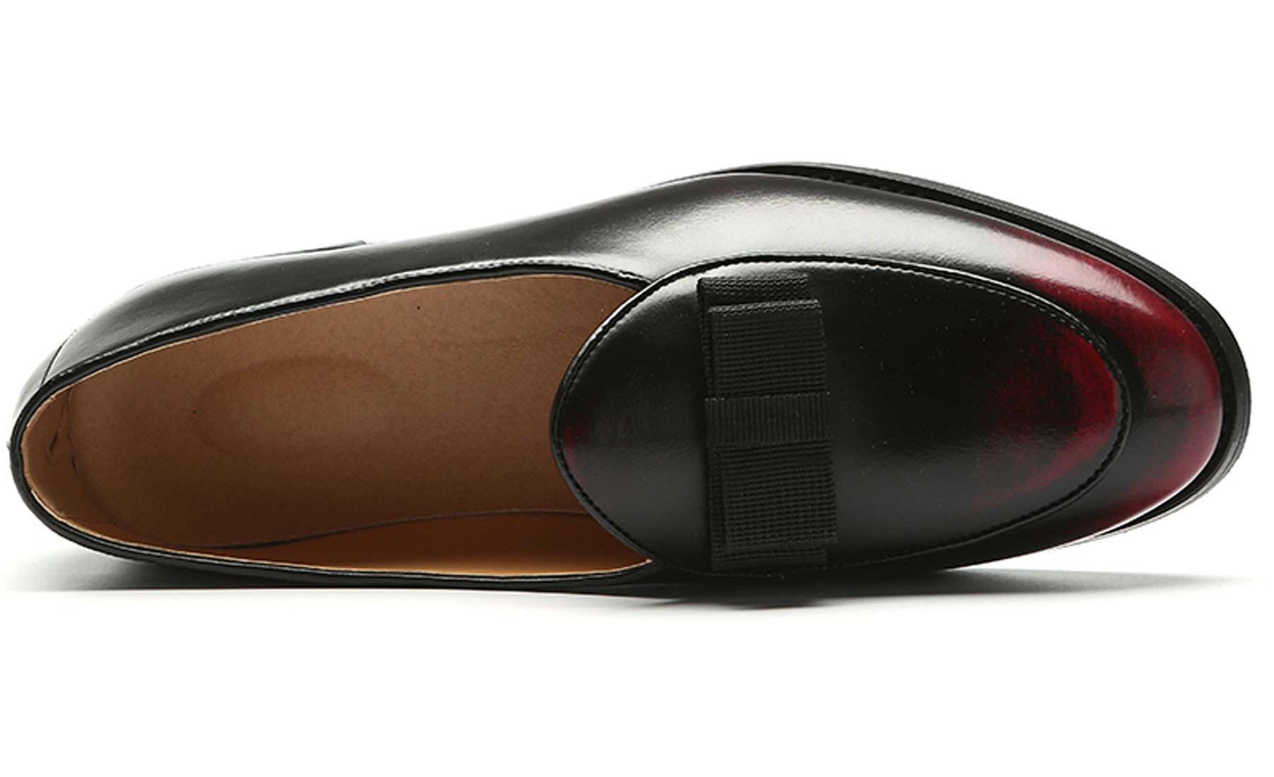 Men's Leather Bow Loafers