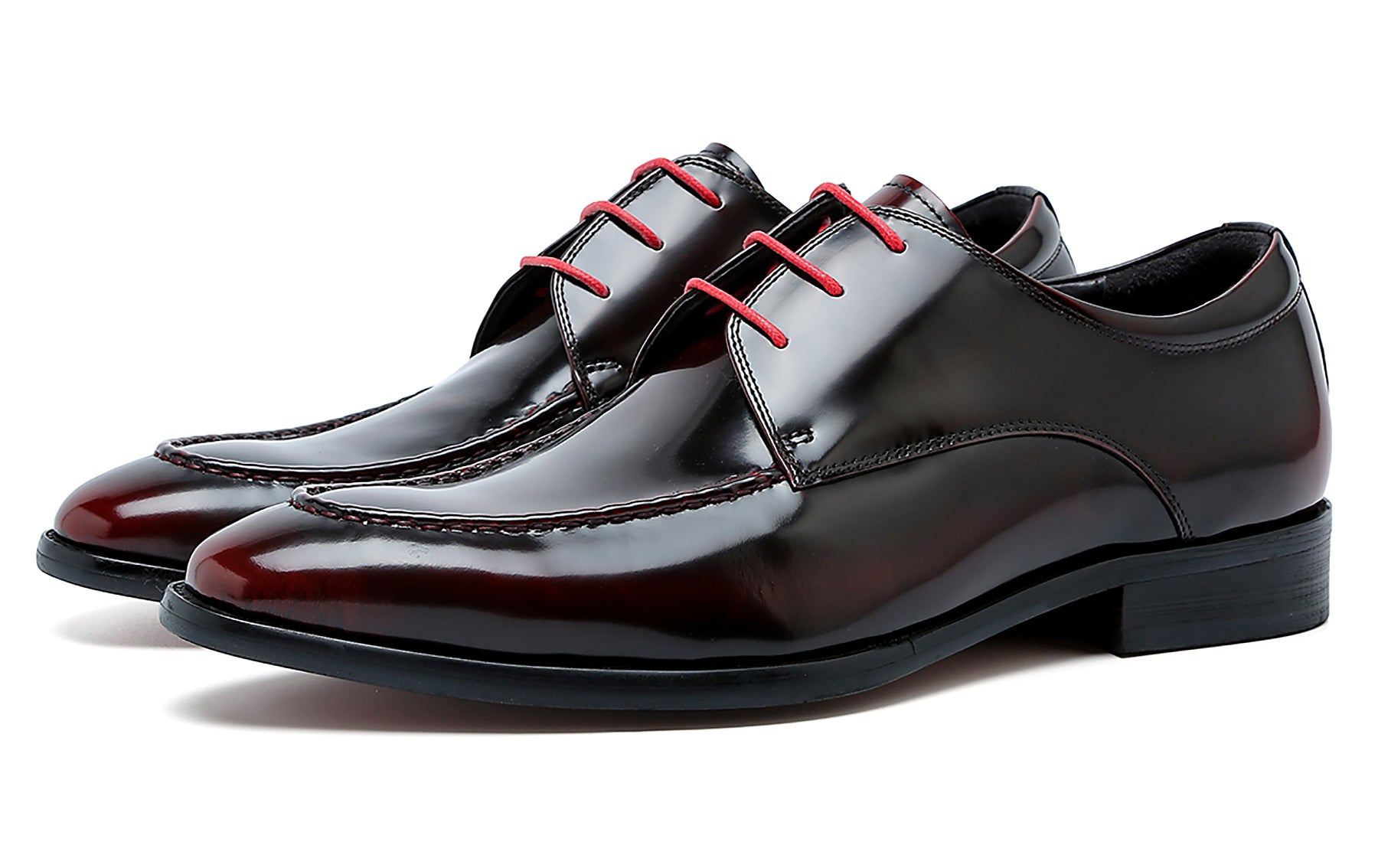 Men's Leather Patent Derby Formal Shoes