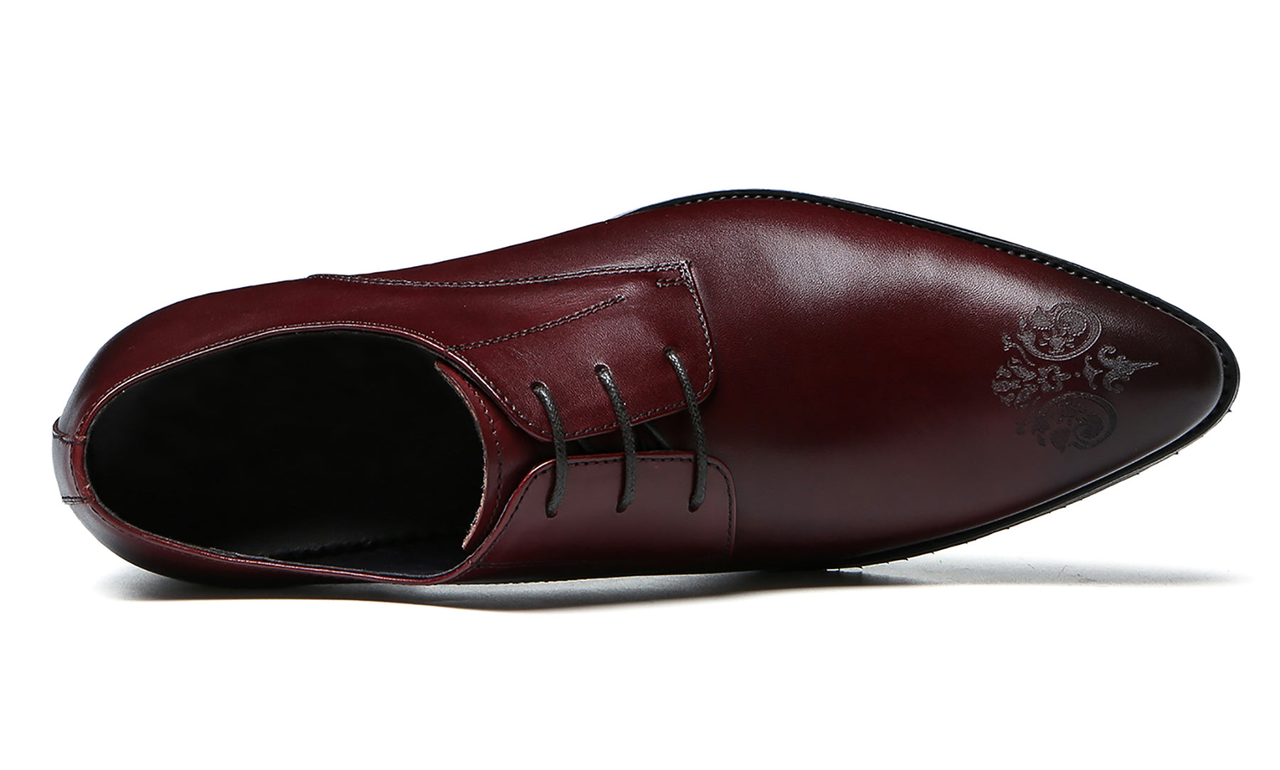 Derby de cuero cómodo Brogues para hombre 
