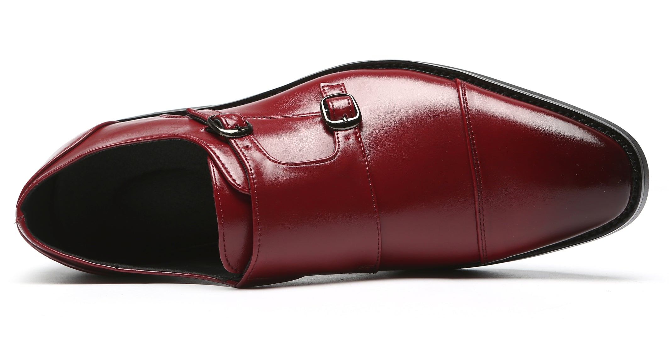 Mocasines con puntera y tira tipo monje para hombre