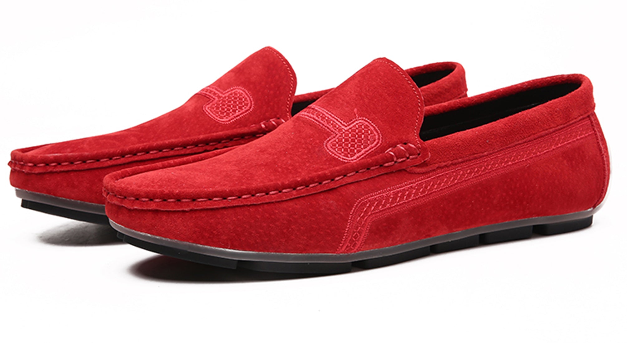 Mocasines de conducción con costuras para hombre