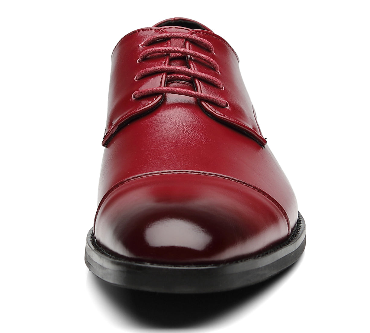 Zapatos Derby clásicos con punta lisa y puntera para hombre