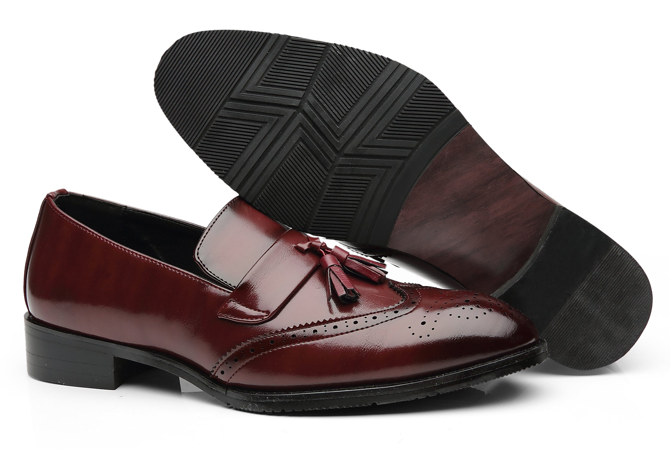 Men's Wingtip Smoking Loafers